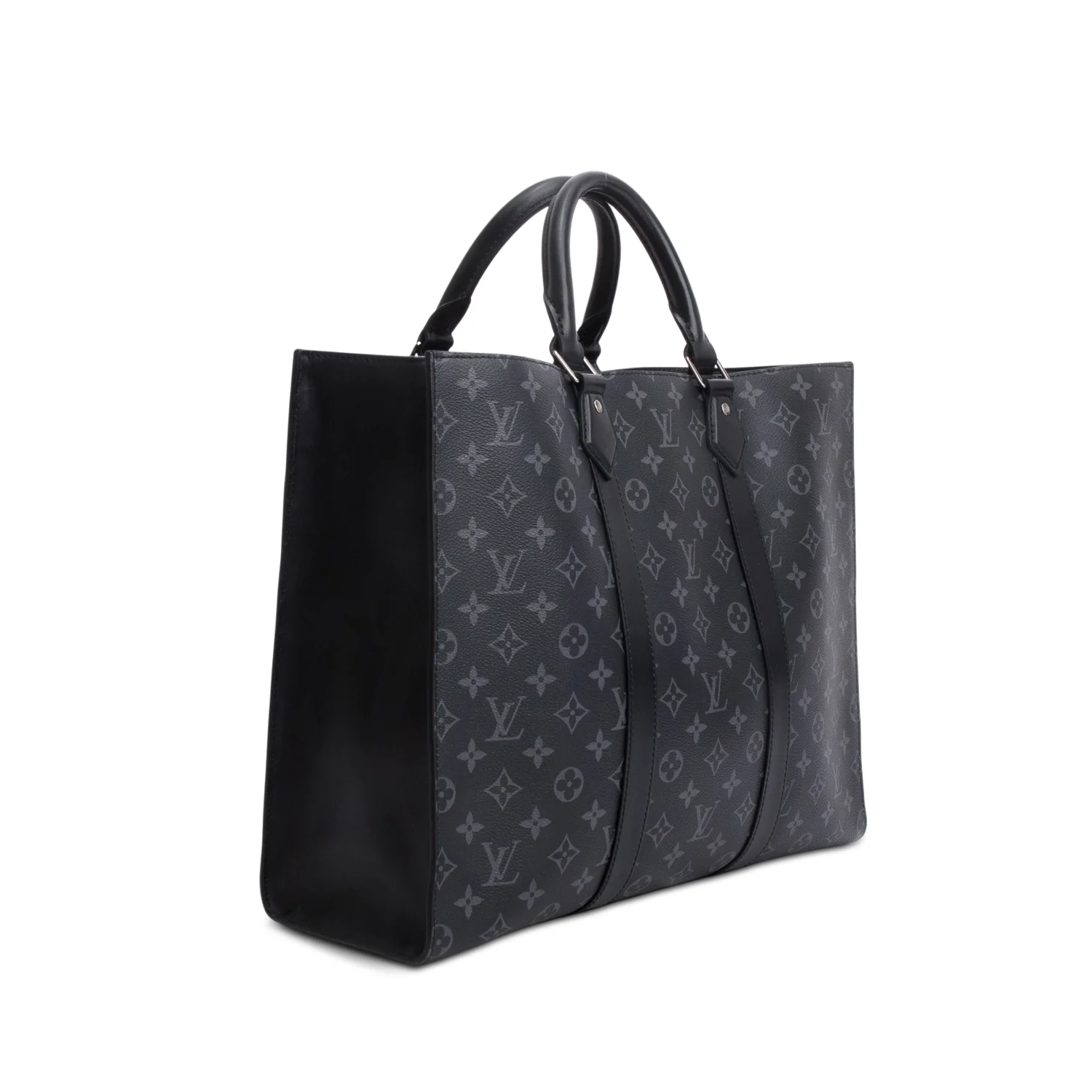 Louis Vuitton Black Monogram Eclipse Sac Plat 24H - Image 5