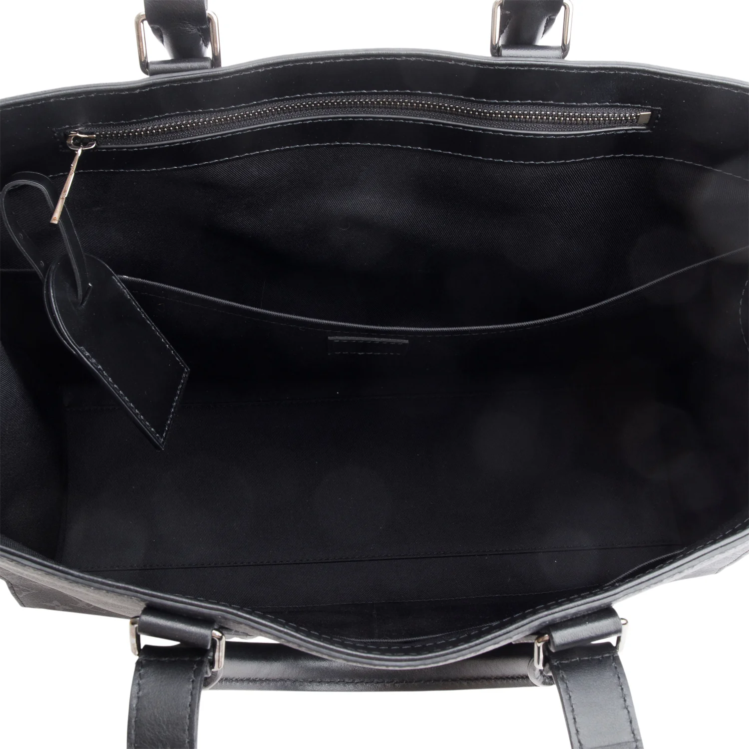 Louis Vuitton Black Monogram Eclipse Sac Plat 24H - Image 7