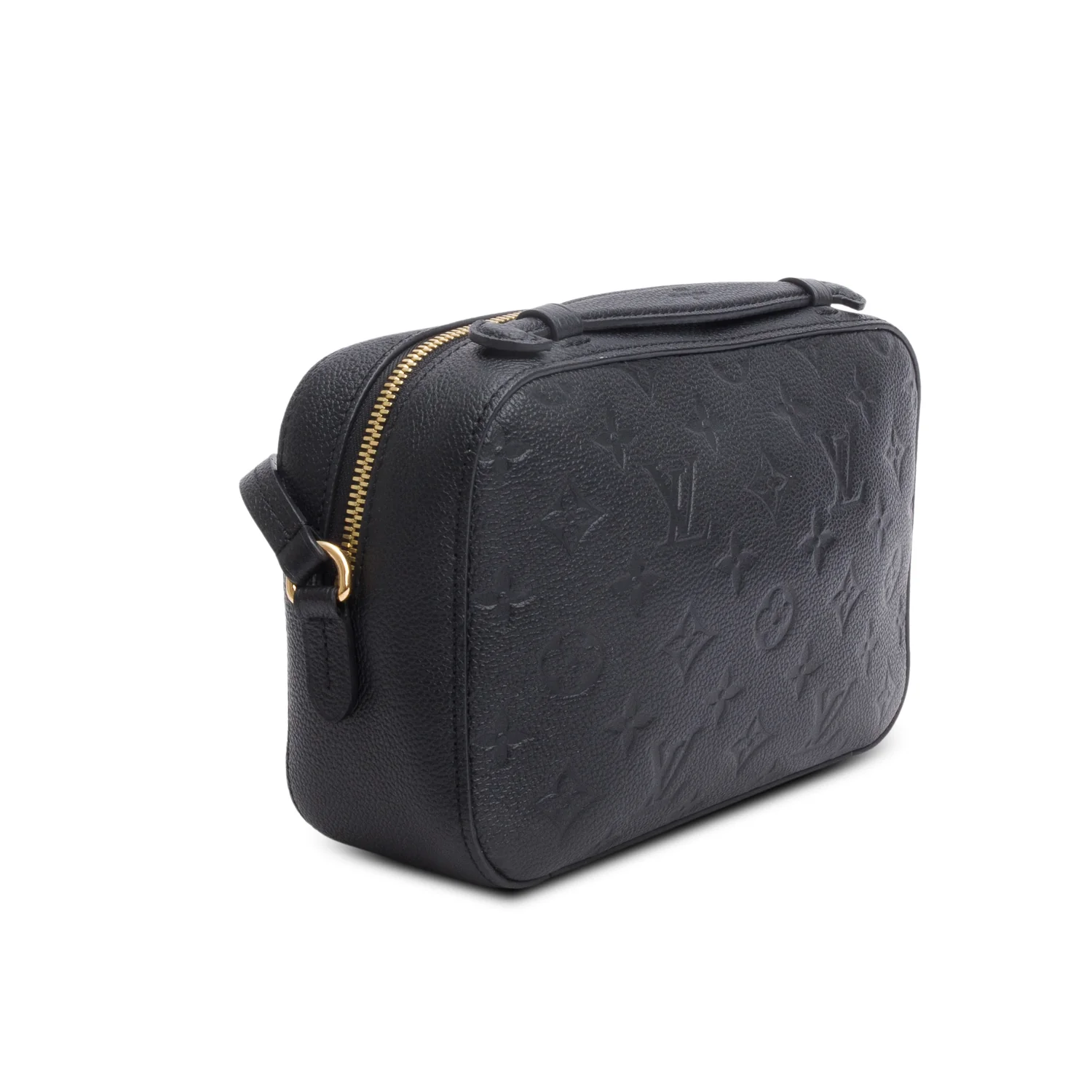 Louis Vuitton Black Monogram Empreinte Leather Saintonge Bag w/ Receipt - Image 6