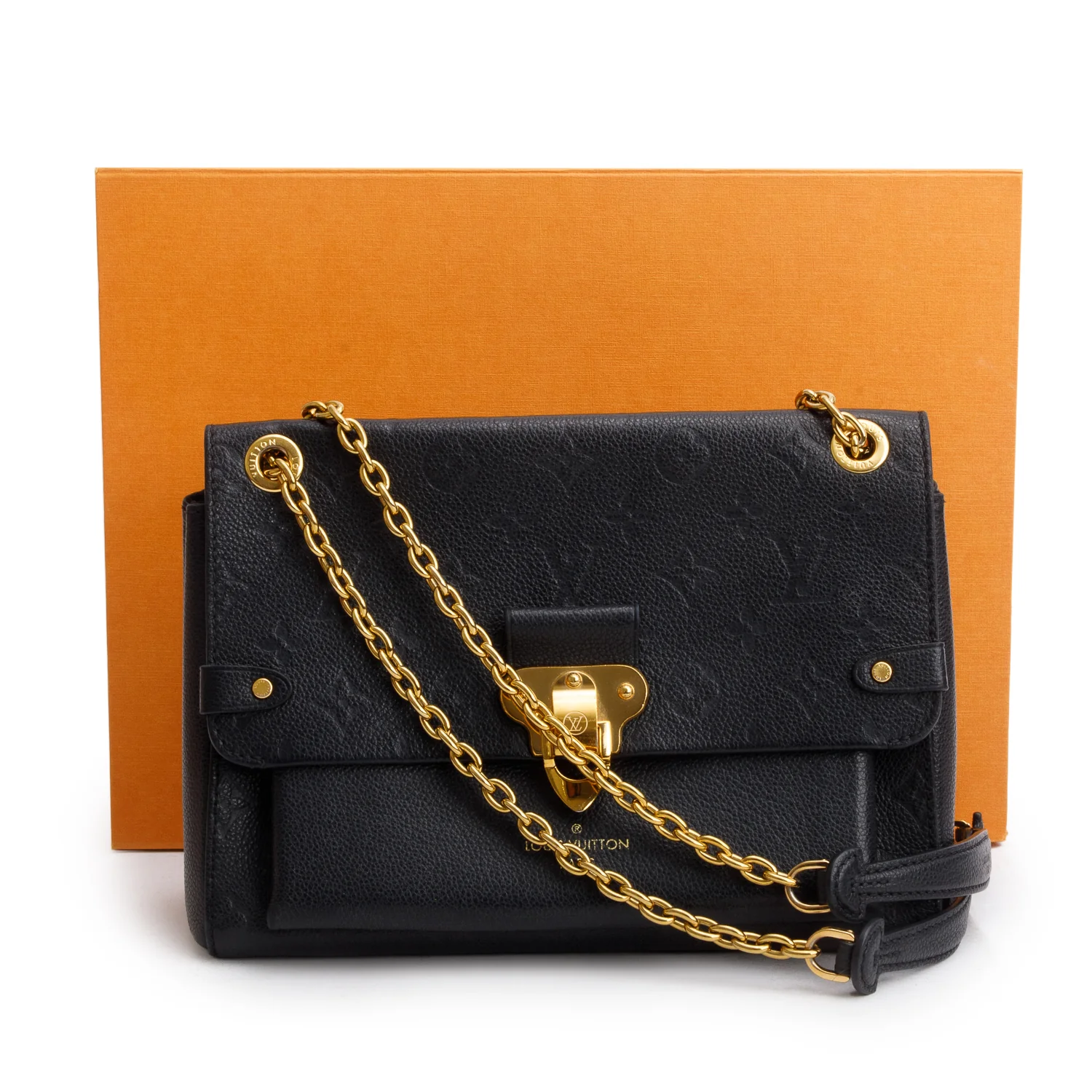Louis Vuitton Black Monogram Empreinte Leather Vavin PM w/ Box - Image 3