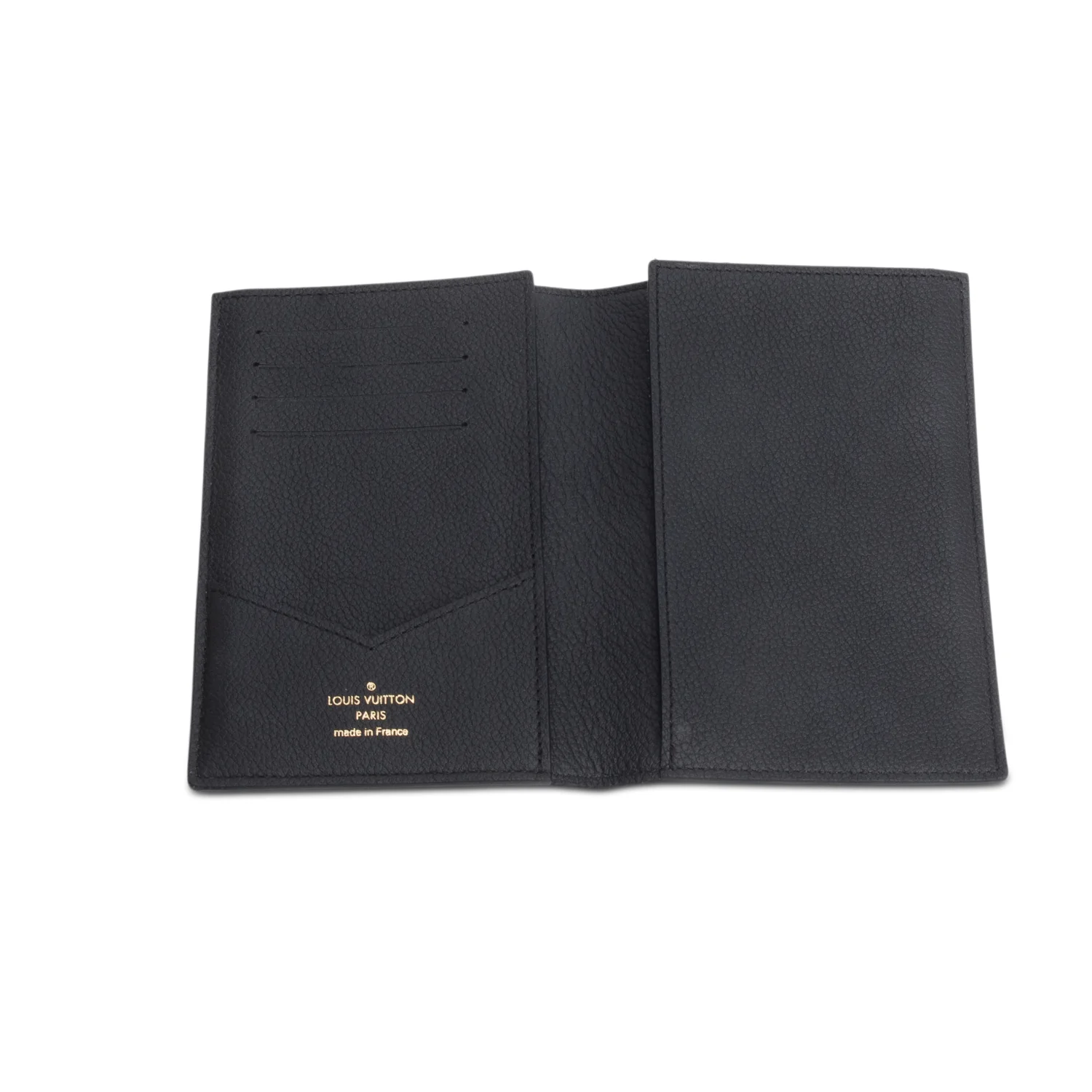 Louis Vuitton Black Monogram Empreinte Passport Cover w/ Box - Image 7
