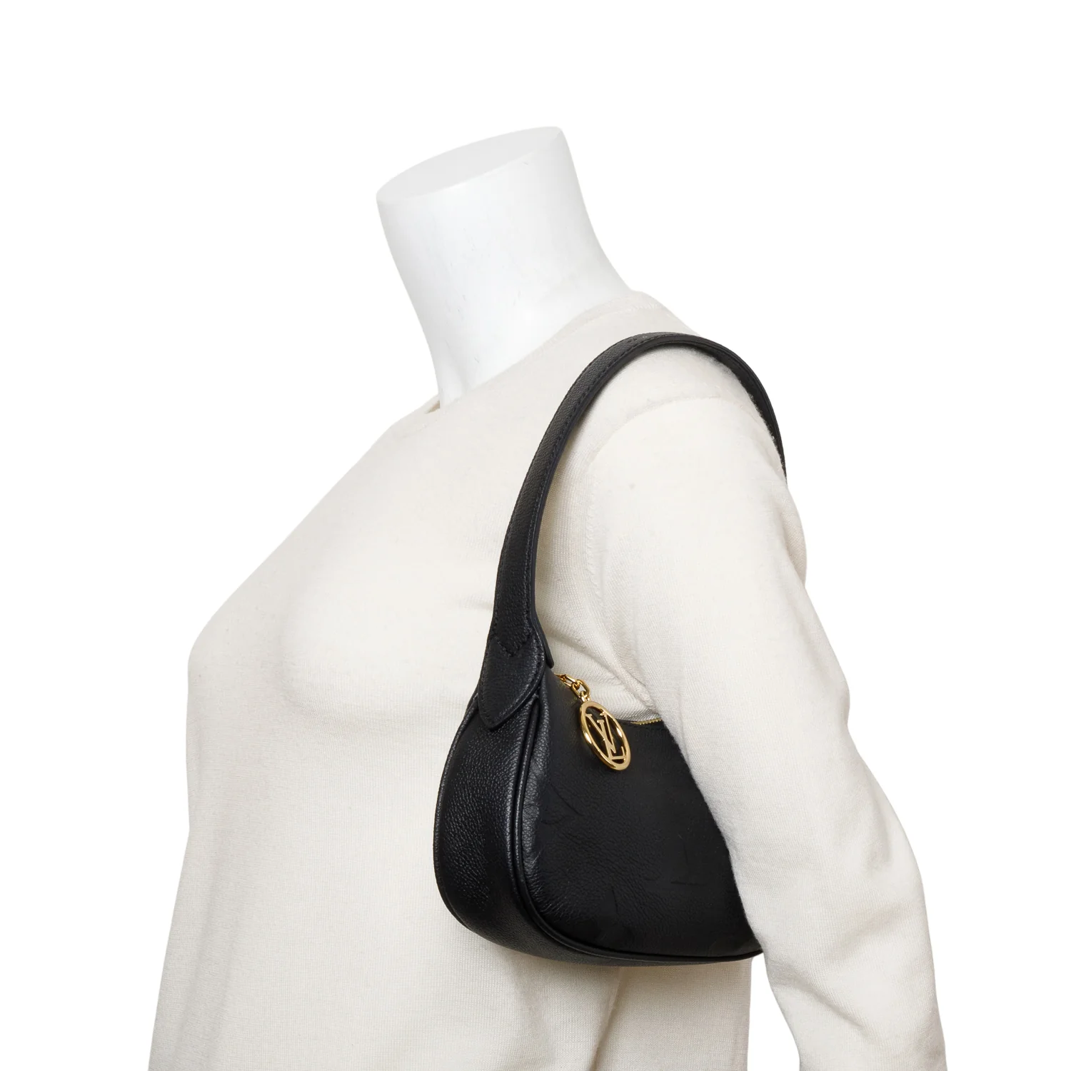 Louis Vuitton Black Monogram Giant Empreinte Leather Mini Moon - Image 2