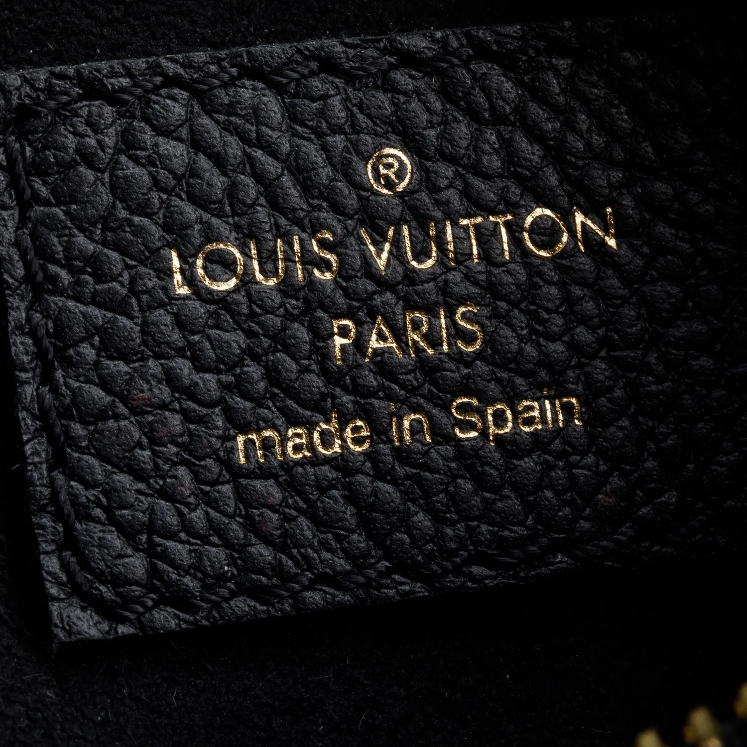 Louis Vuitton Black Monogram Giant Empreinte Leather Mini Moon - Image 8
