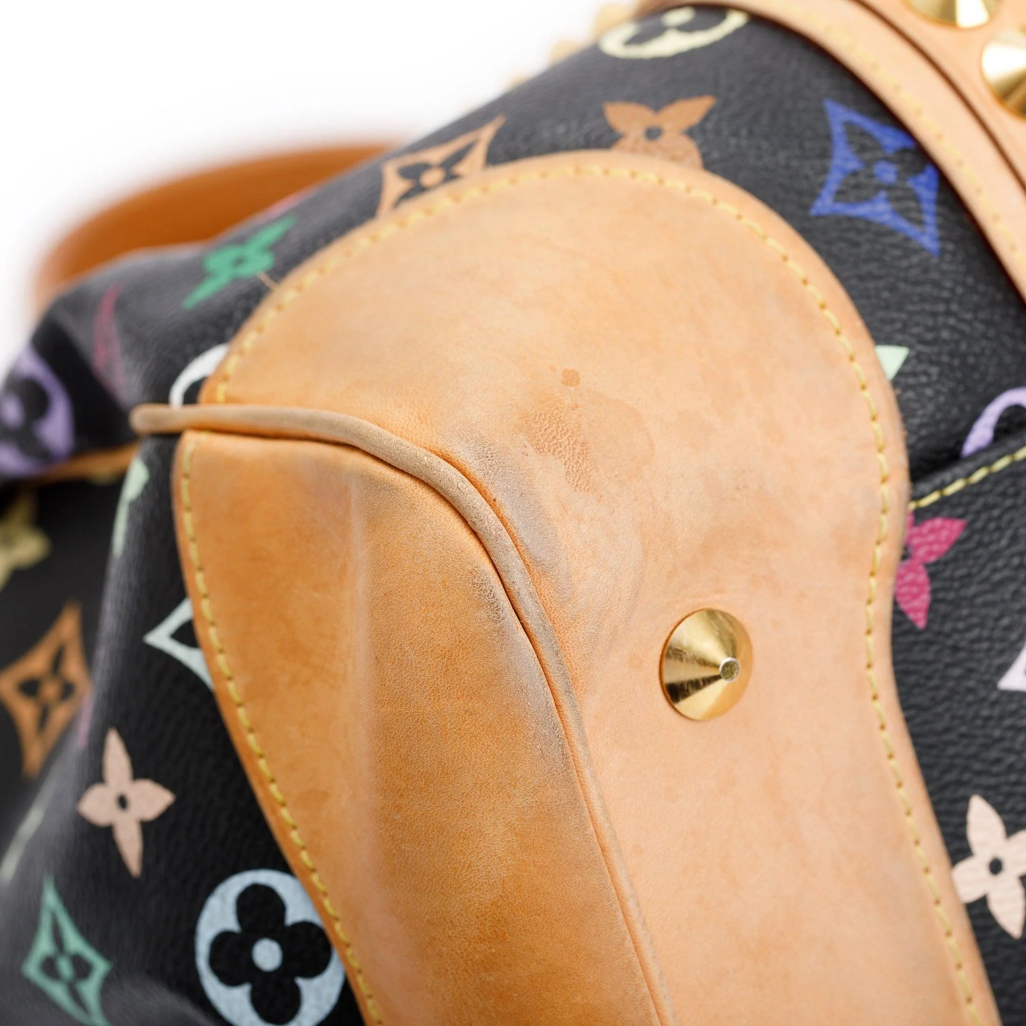 Louis Vuitton Black Monogram Multicolor Courtney GM w/ Strap - Image 13