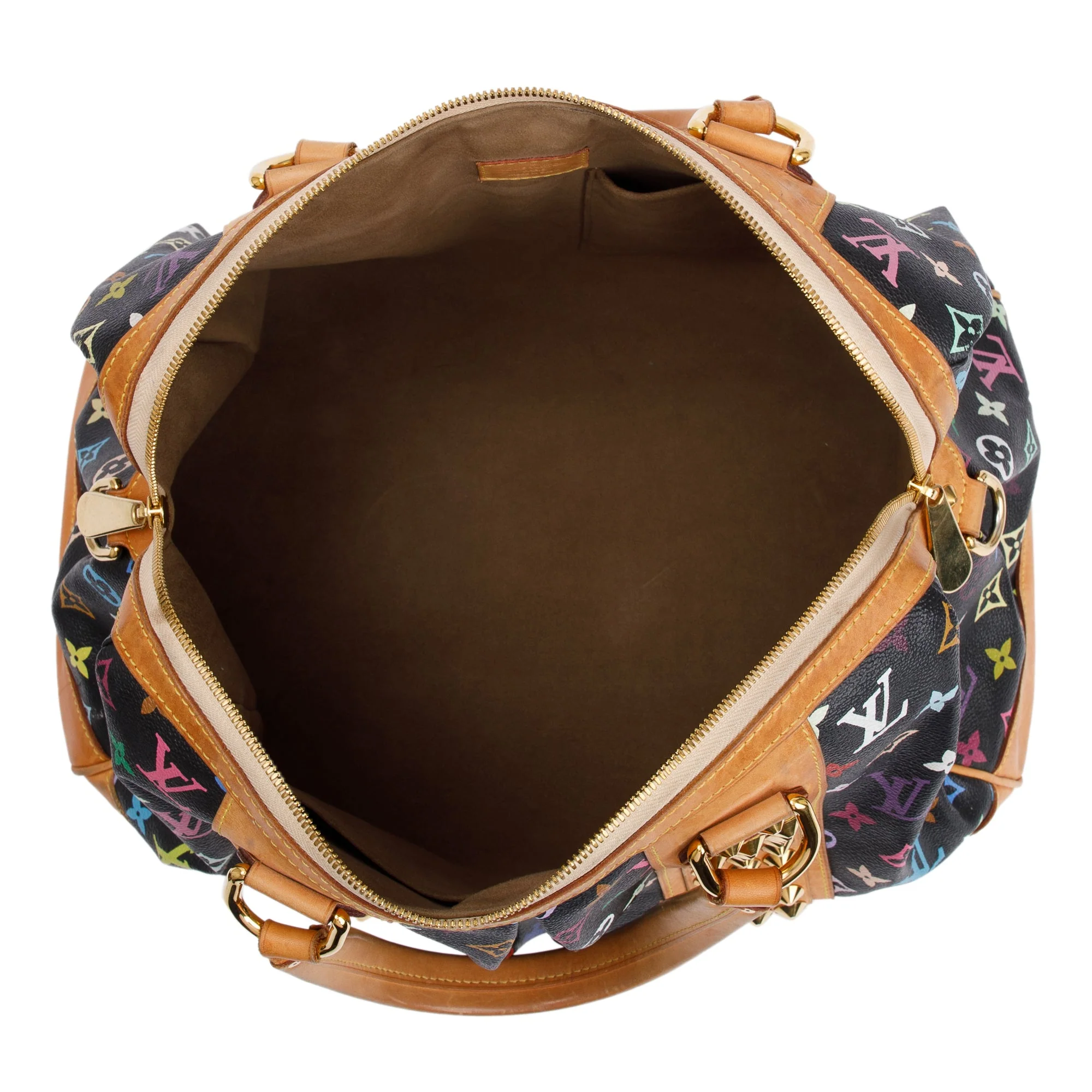 Louis Vuitton Black Monogram Multicolor Courtney GM w/ Strap - Image 21