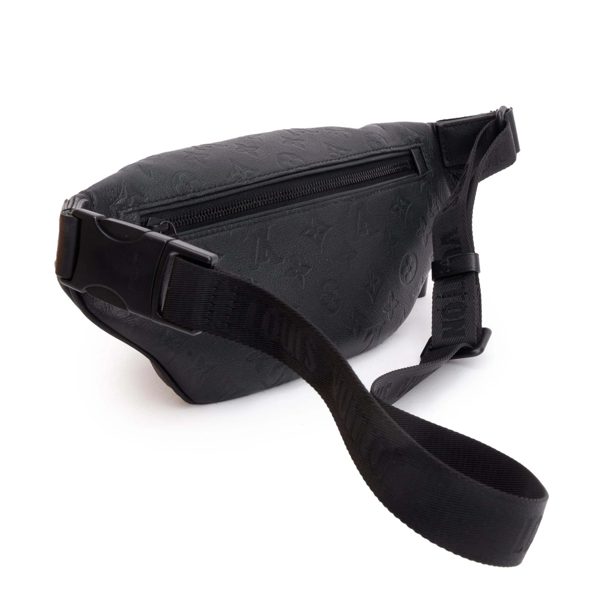 Louis Vuitton Black Monogram Shadow Calfskin Leather Discovery Bumbag w/ Box - Image 5