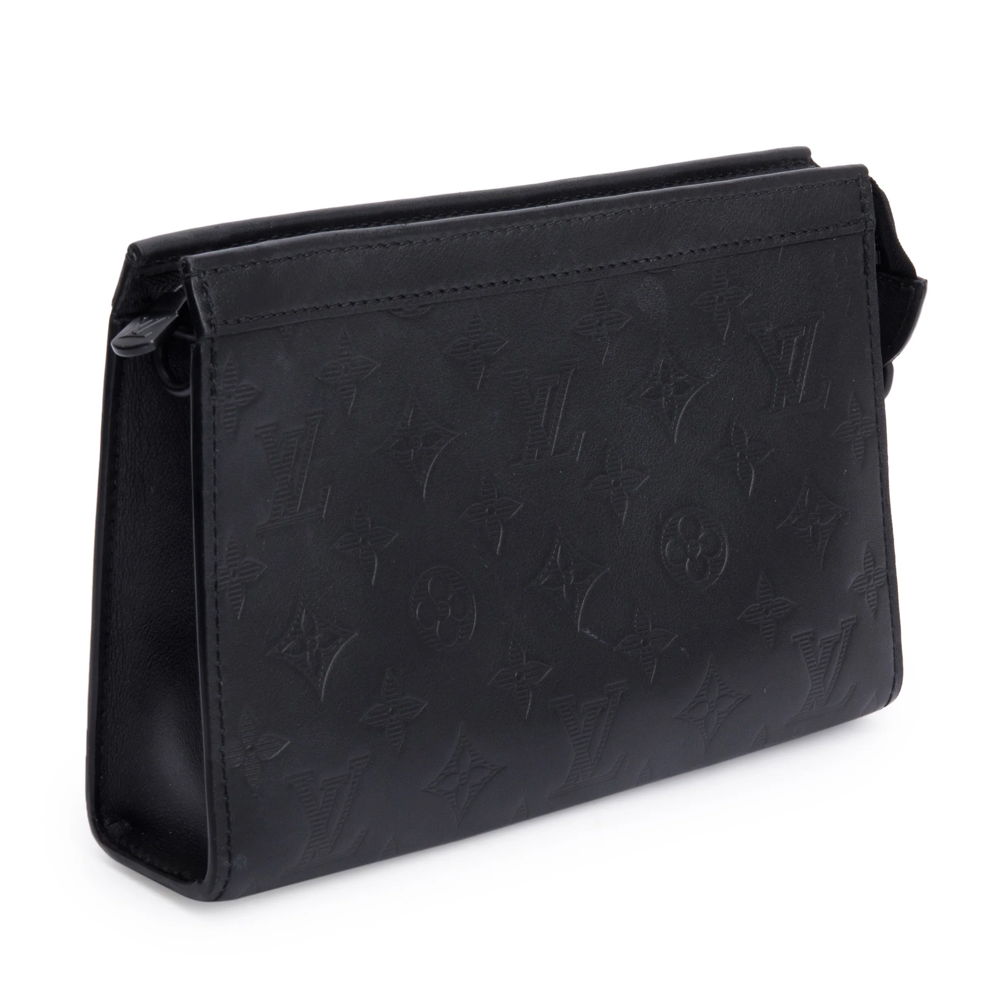 Louis Vuitton Black Monogram Shadow Gaston Wearable Wallet - Image 4