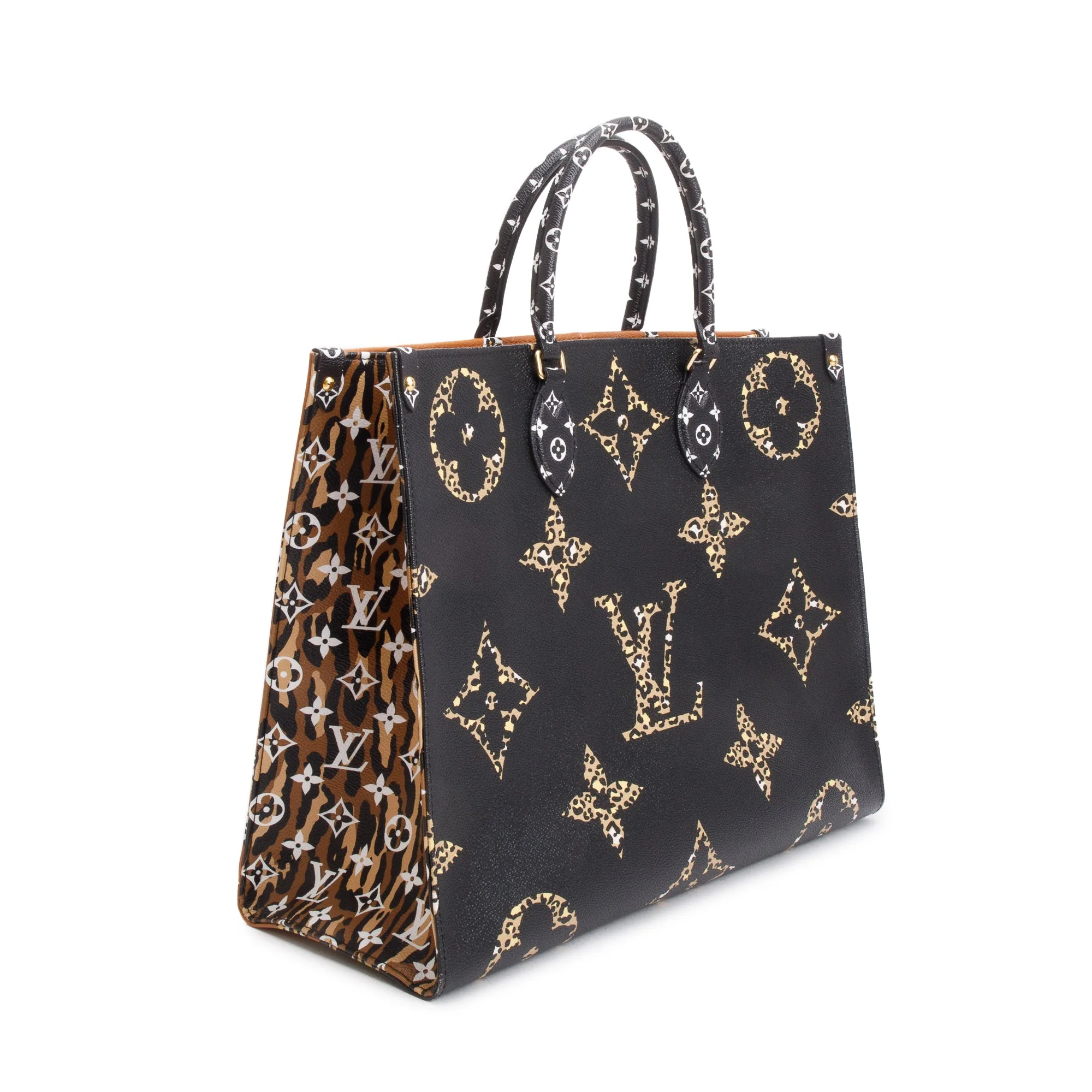 Louis Vuitton Black Multicolor Jungle Monogram Giant Limited Edition OnTheGo GM - Image 5
