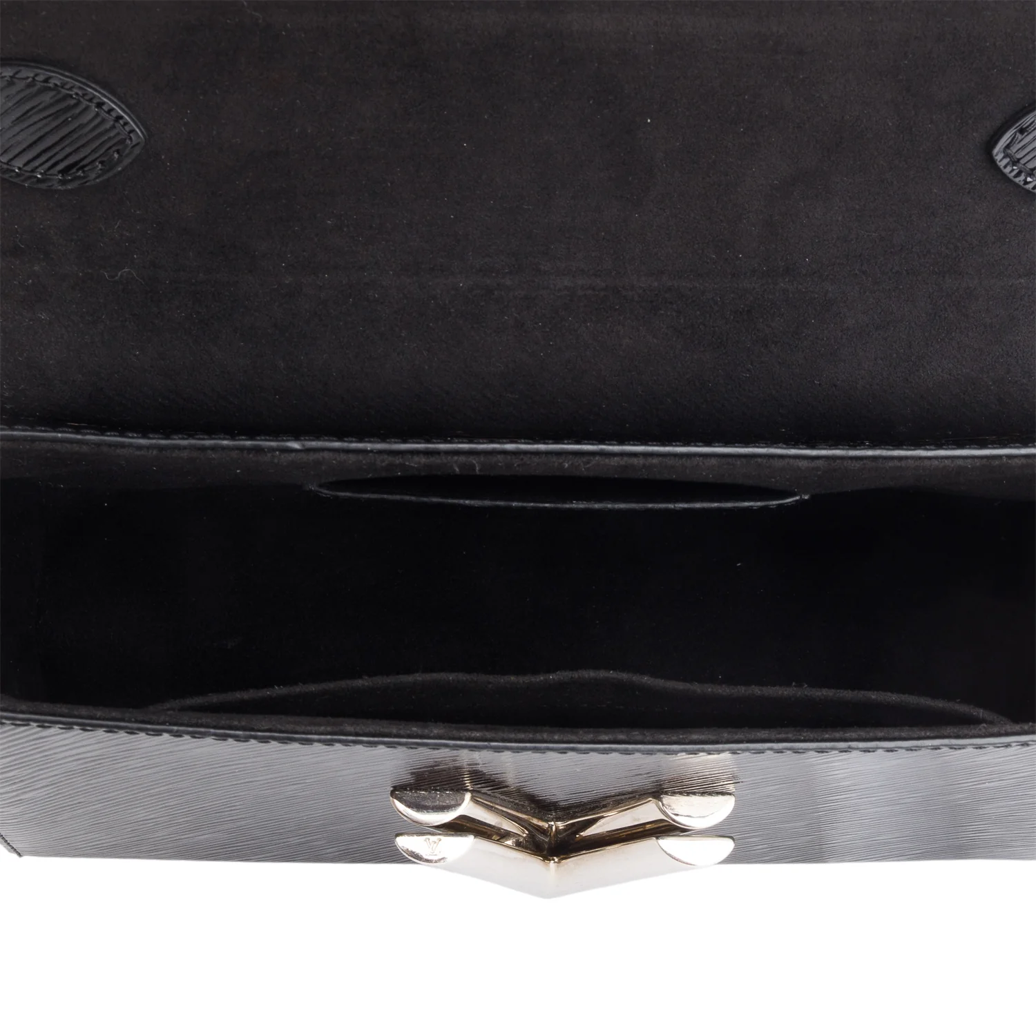 Louis Vuitton Black Patent Epi Leather Twist Shoulder Bag MM - Image 8