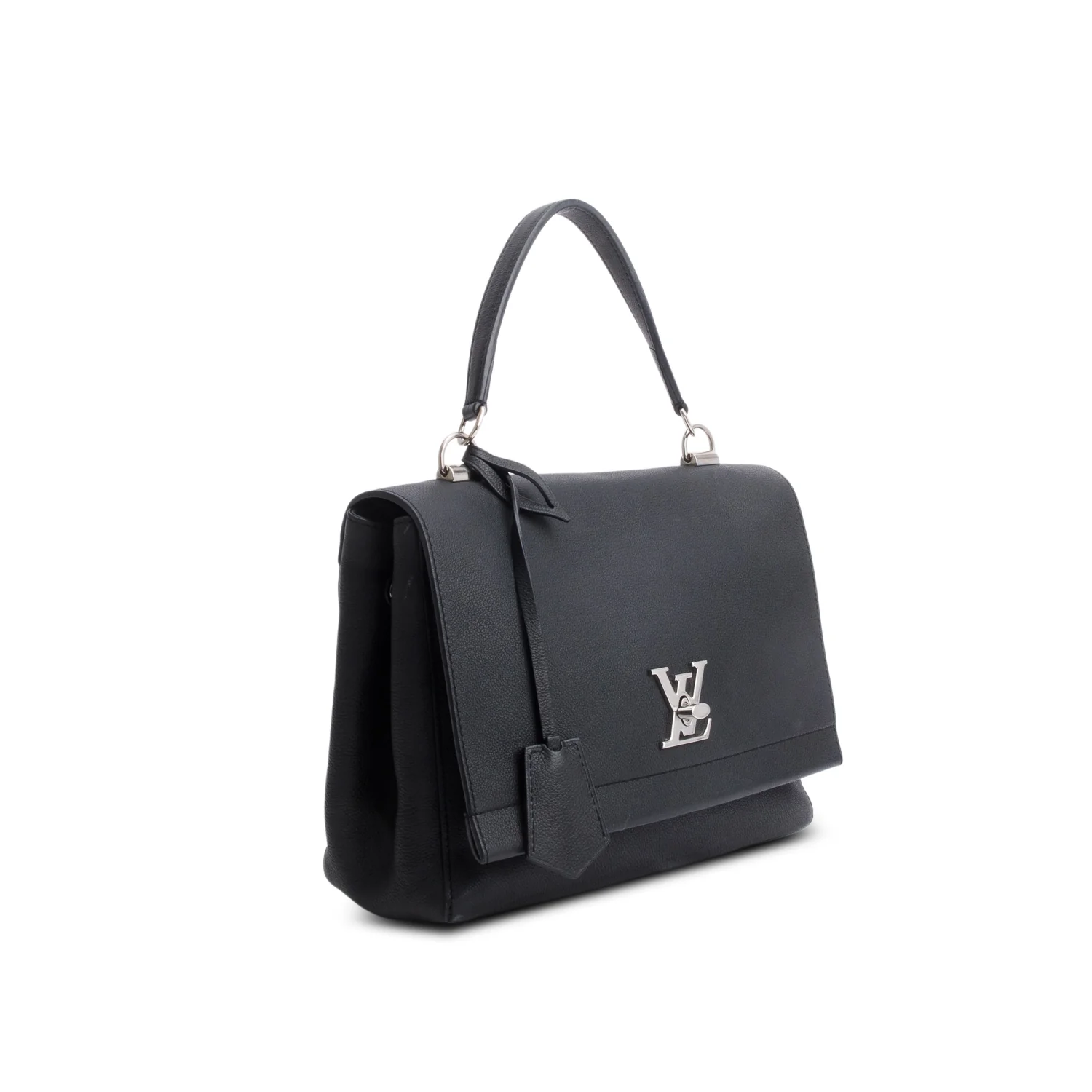 Louis Vuitton Black Soft Calfskin My Lockme II Top Handle w/ Strap - Image 4
