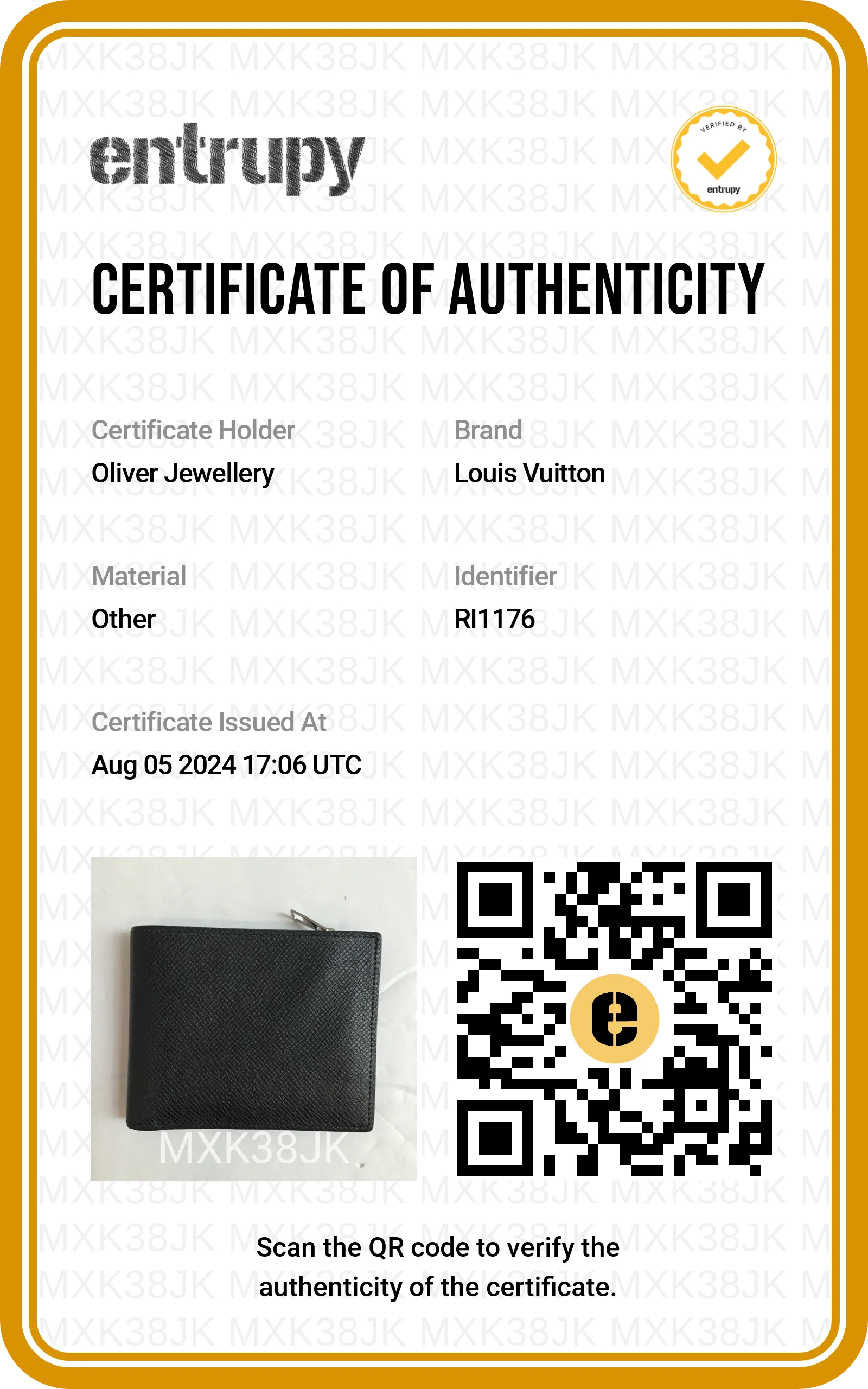 Louis Vuitton Black Taiga Leather Amerigo Wallet - Image 8
