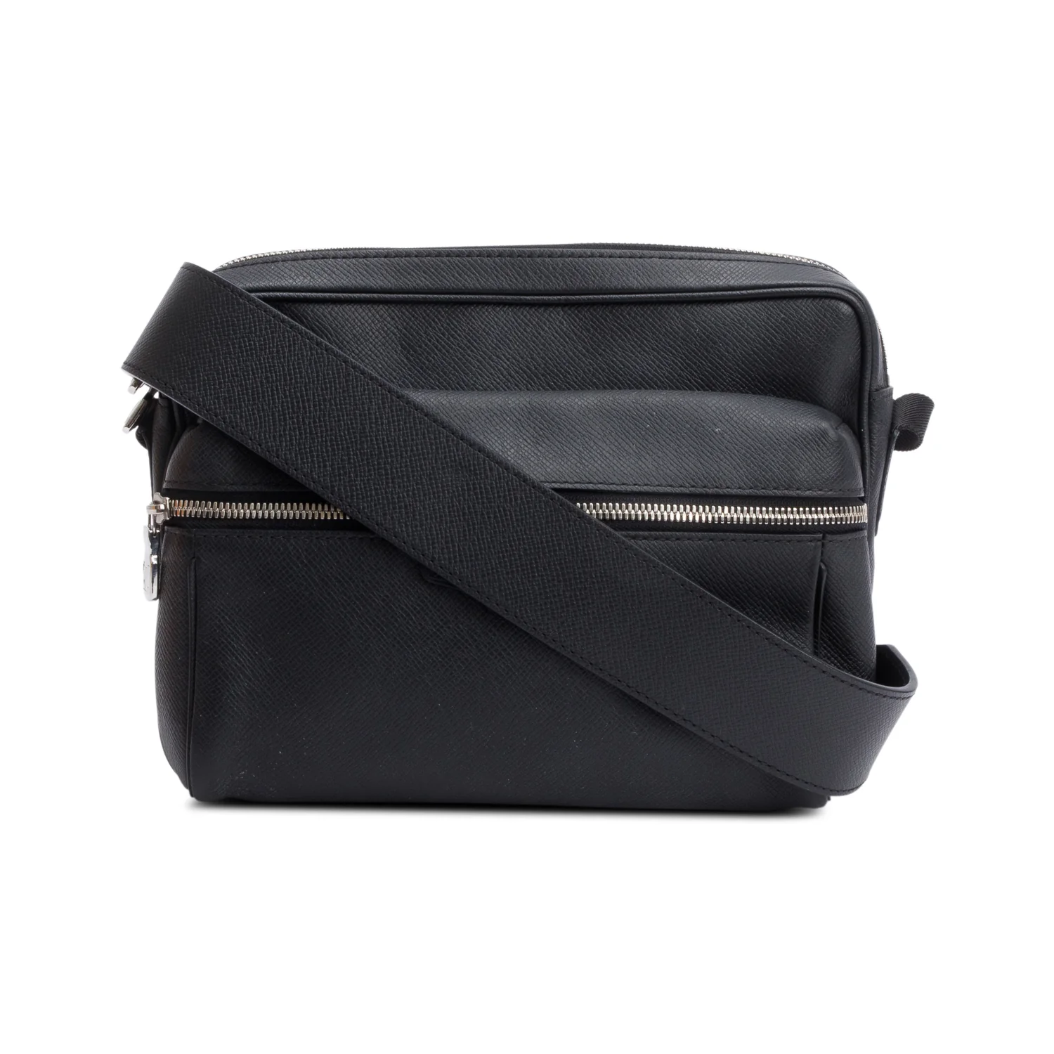 Louis Vuitton Black Taiga Leather Outdoor PM Messenger Bag w/ Box