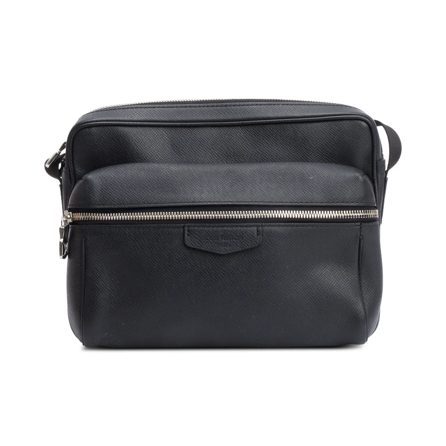 Louis Vuitton Black Taiga Leather Outdoor PM Messenger Bag w/ Box - Image 4