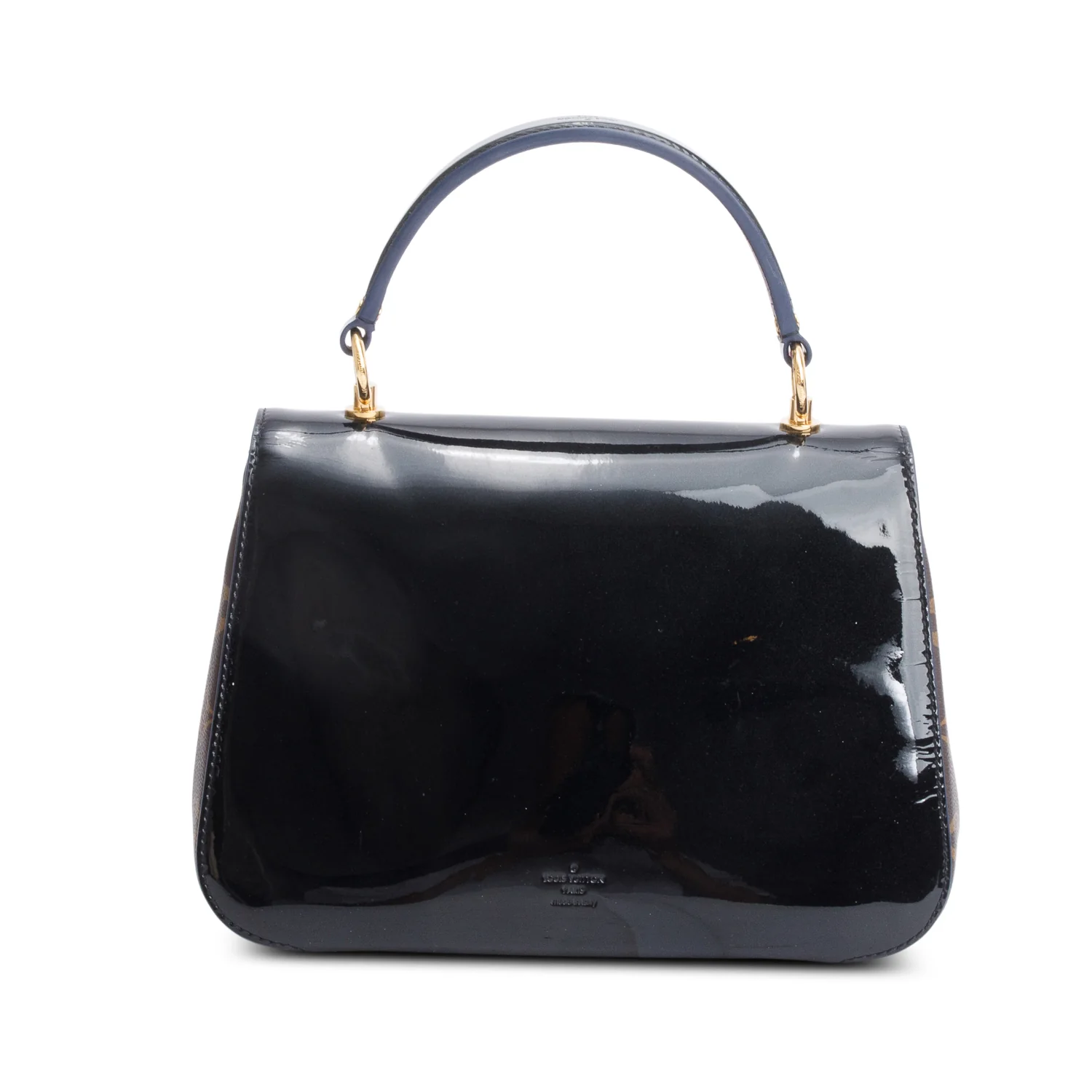 Louis Vuitton Black Vernis Monogram Trim Cherrywood PM w/ Strap - Image 5