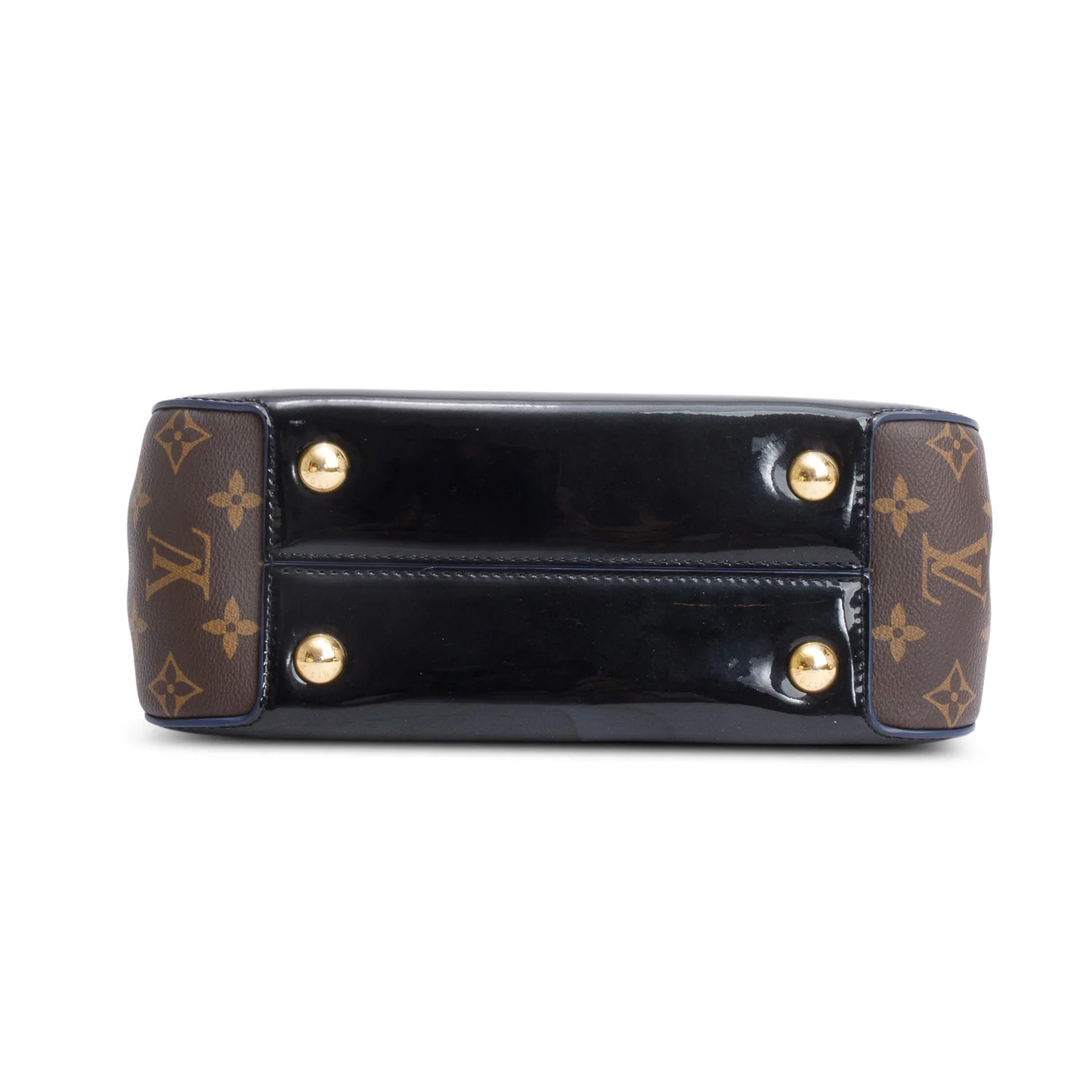 Louis Vuitton Black Vernis Monogram Trim Cherrywood PM w/ Strap - Image 7