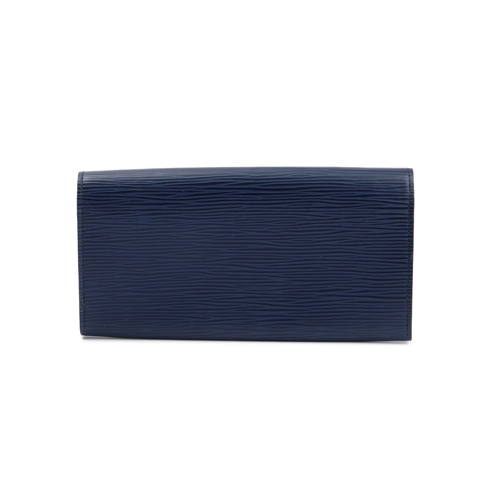 Louis Vuitton Blue Epi Leather Emilie Wallet - Image 3