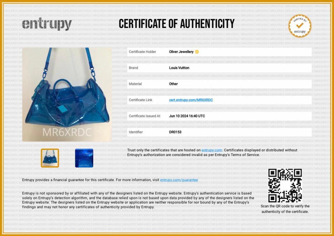 Louis Vuitton Blue Monogram Prism Keepall Bandouliere 50 - Image 10