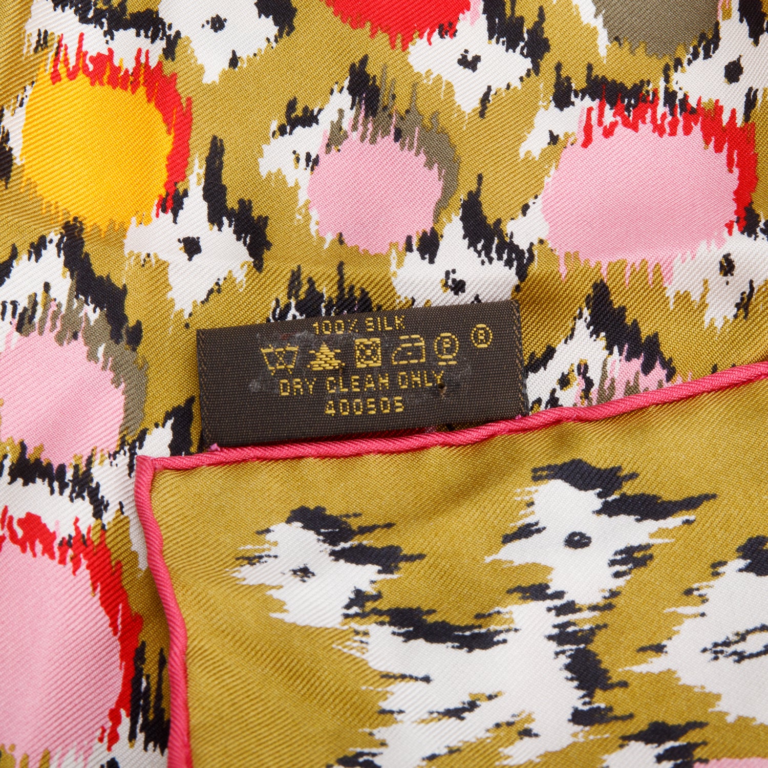 Louis Vuitton Brown Monogram Multicolor Square Silk Scarf - Image 5