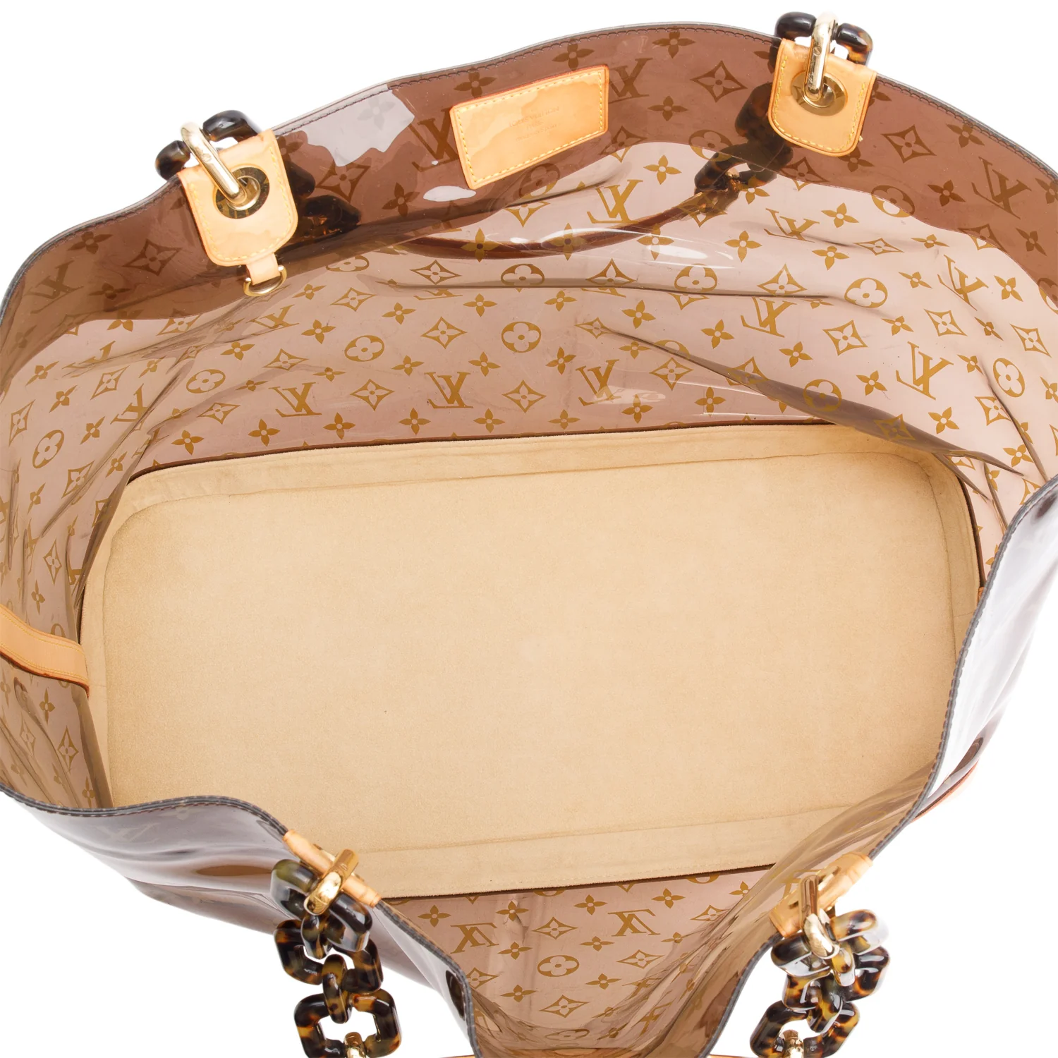 Louis Vuitton Brown Monogram Vinyl Cabas Sac Ambre GM Tote - Image 7