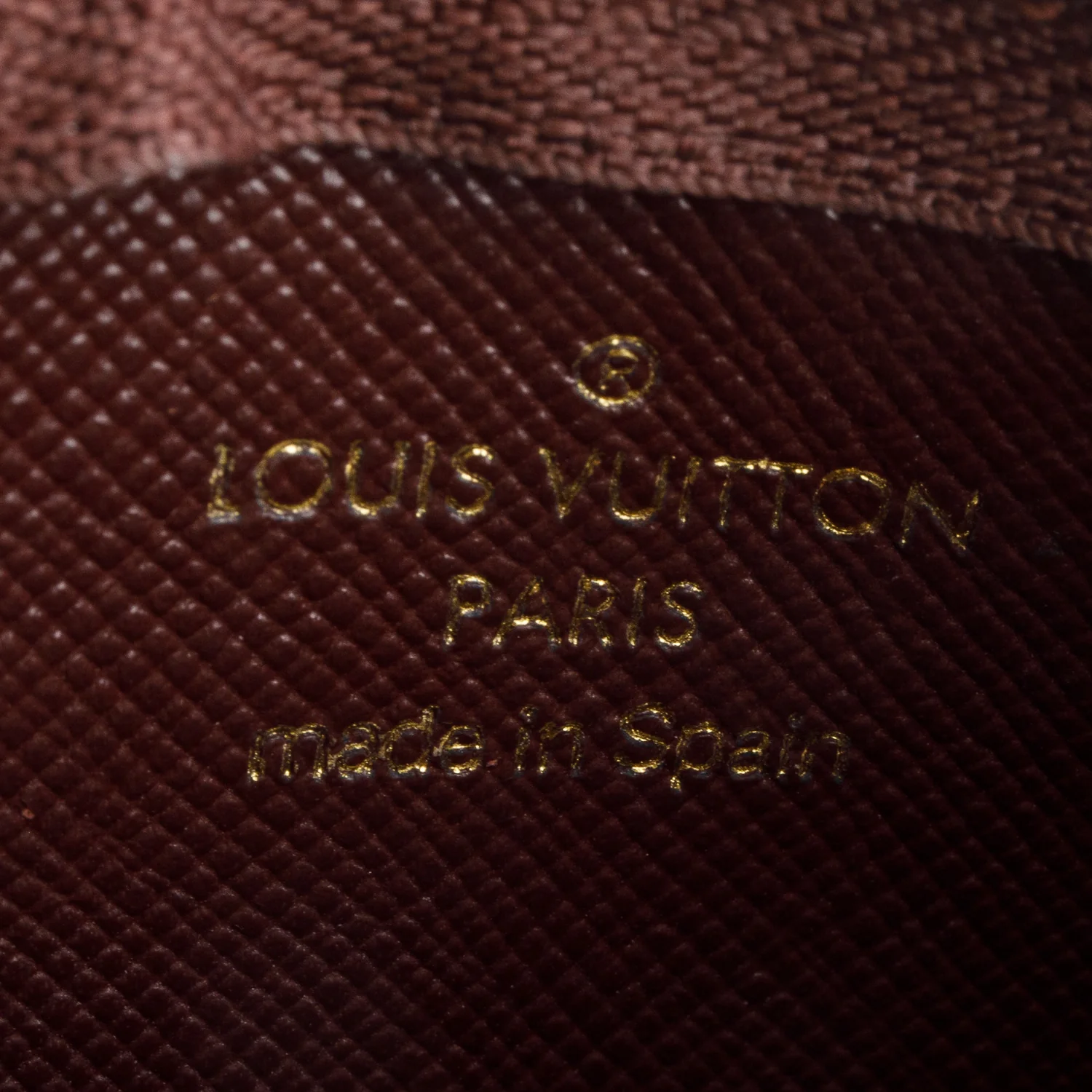 Louis Vuitton Burgundy Monogram Mini Lin Key Pouch - Image 7