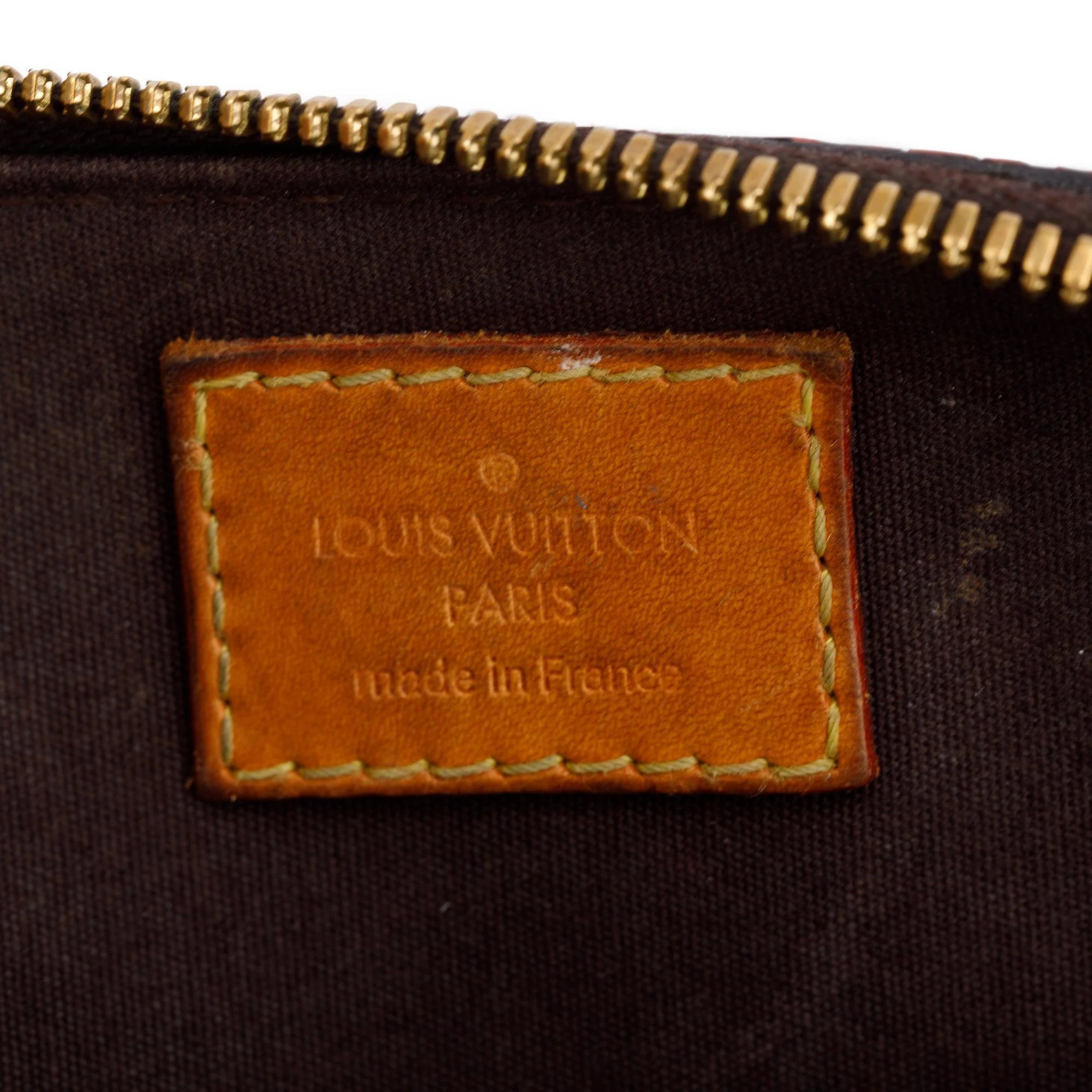 Louis Vuitton Burgundy Monogram Vernis Leather Alma BB w/ Strap - Image 9