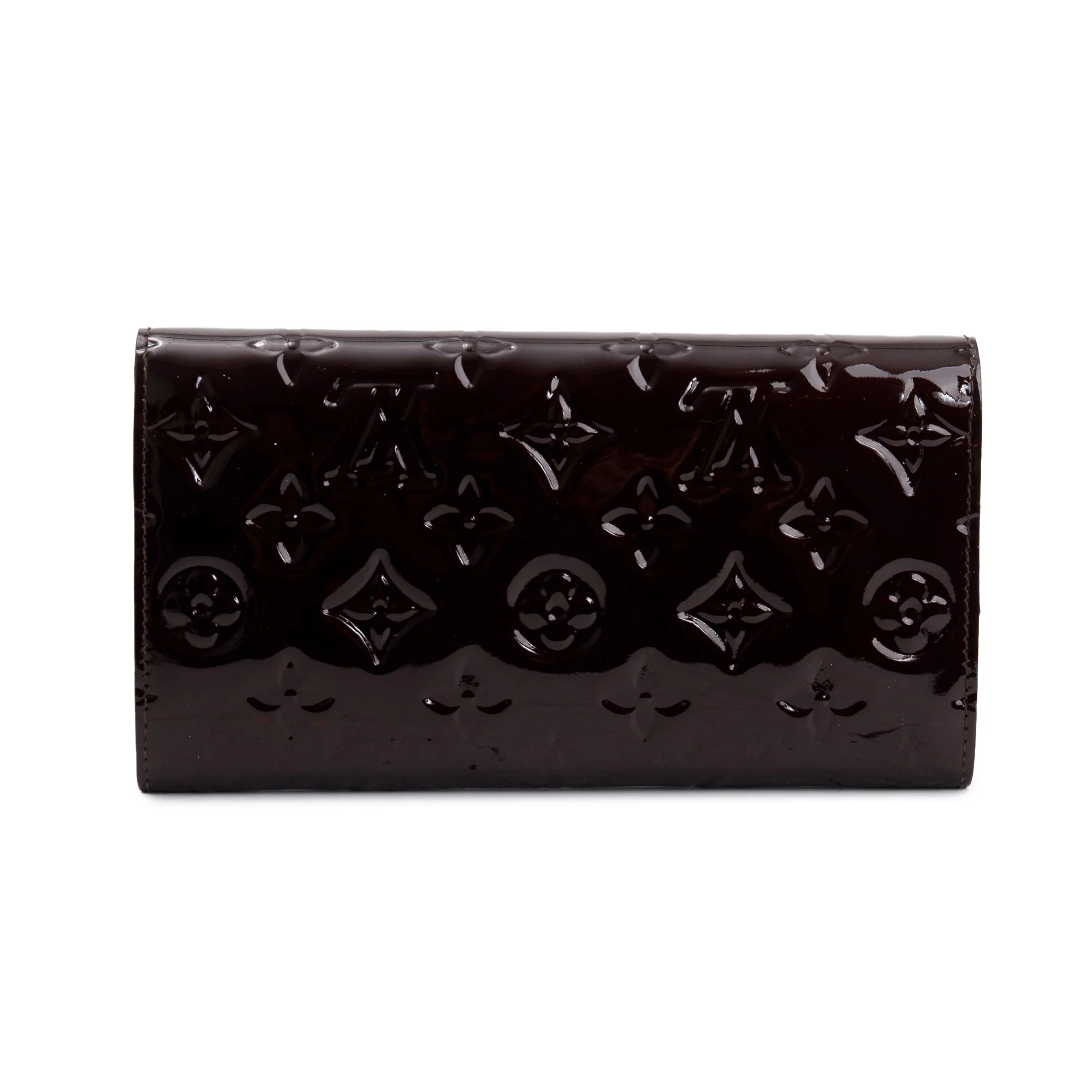 Louis Vuitton Burgundy Monogram Vernis Leather Porte Tresor International Wallet - Image 3