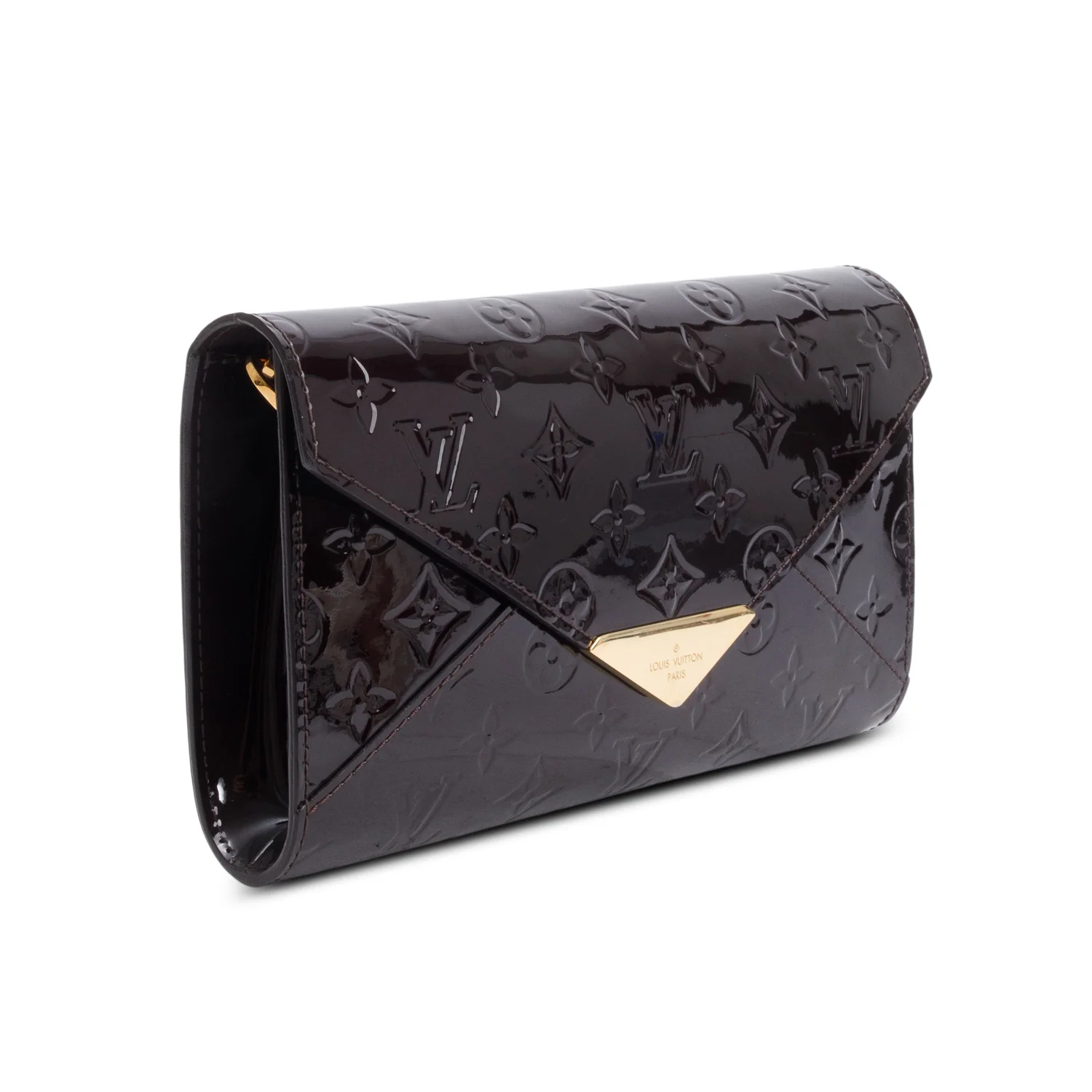 Louis Vuitton Burgundy Monogram Vernis Mira Chain Wallet - Image 4