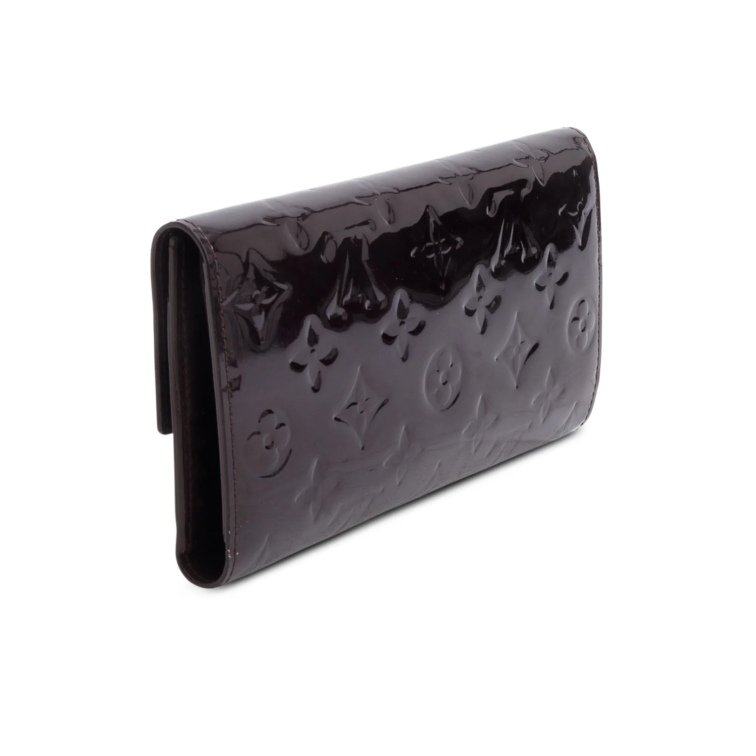 Louis Vuitton Burgundy Monogram Vernis Sarah Wallet - Image 4