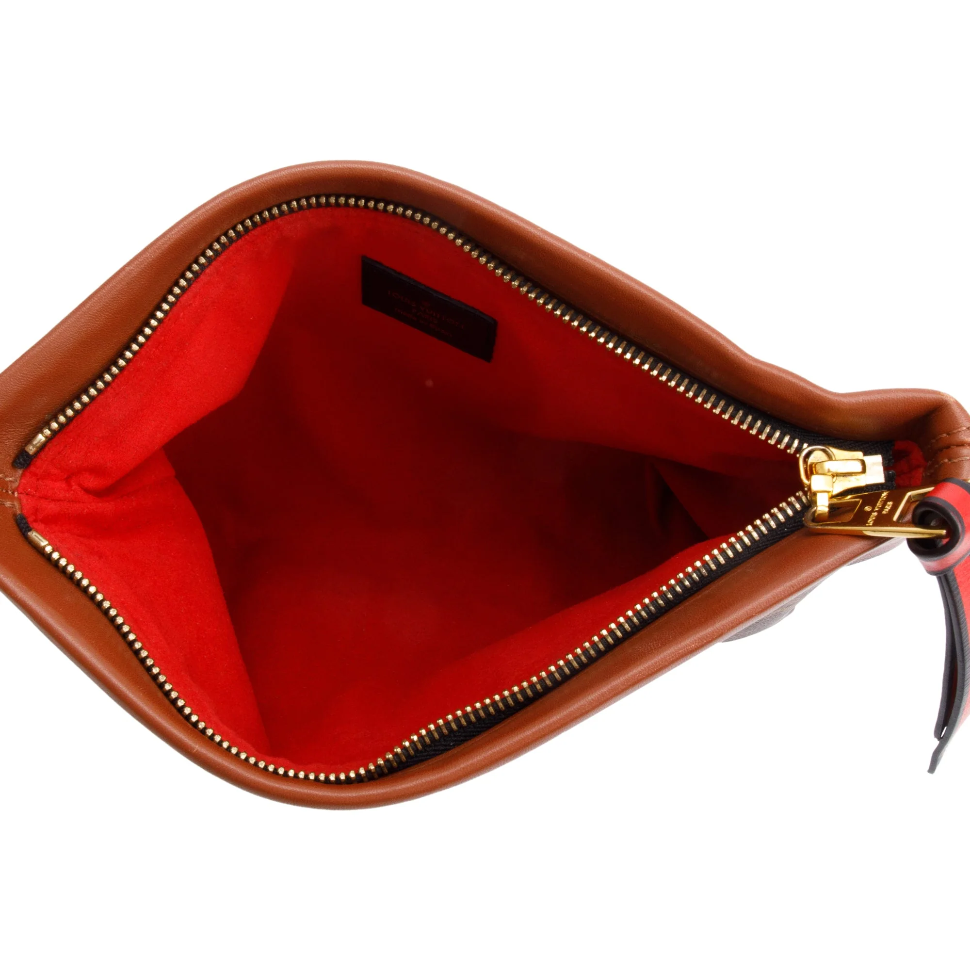 Louis Vuitton Caramel Leather Monogram Pochette Tuileries w/ Box - Image 5