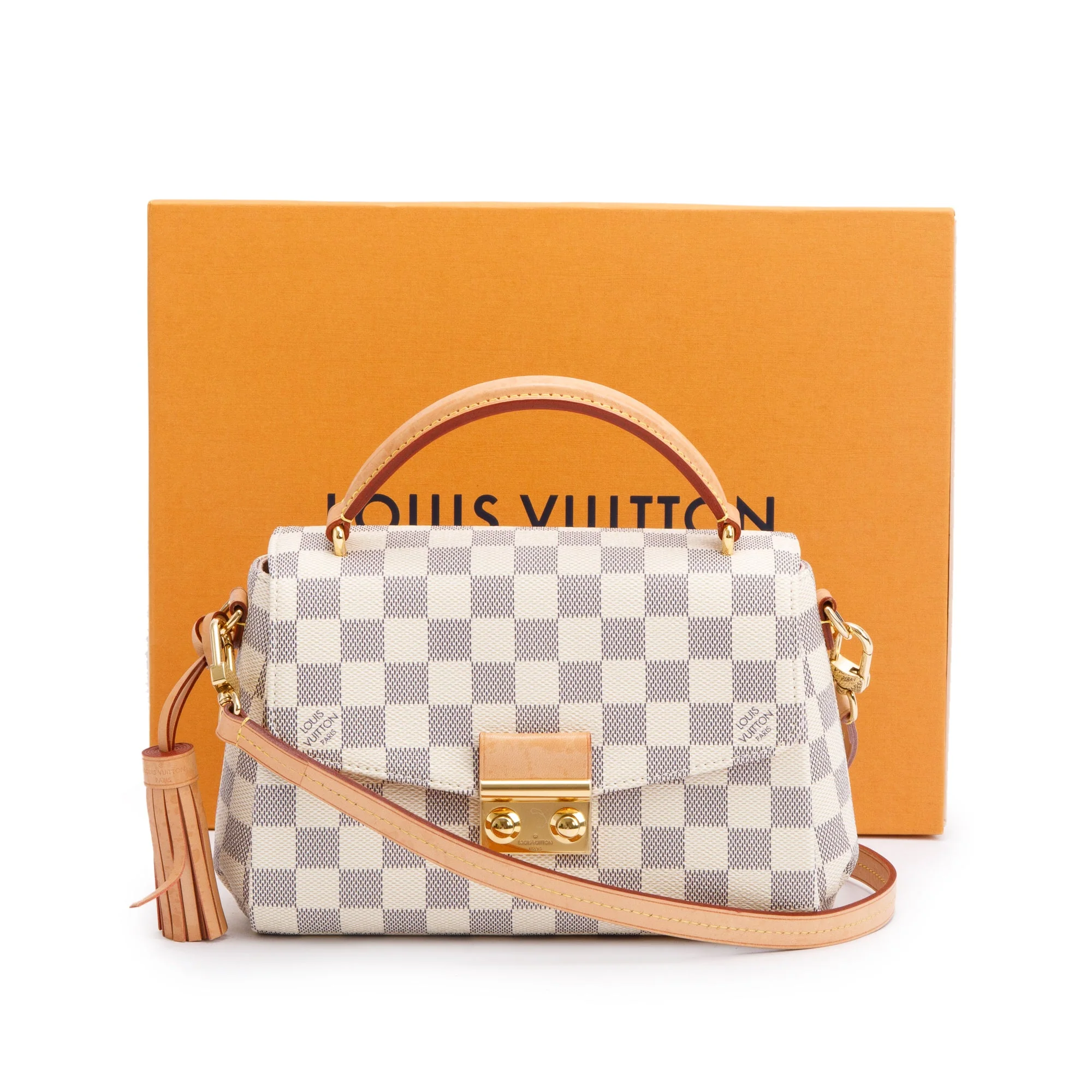Louis Vuitton Damier Azur Croisette Bag w/ Box & Receipt - Image 3