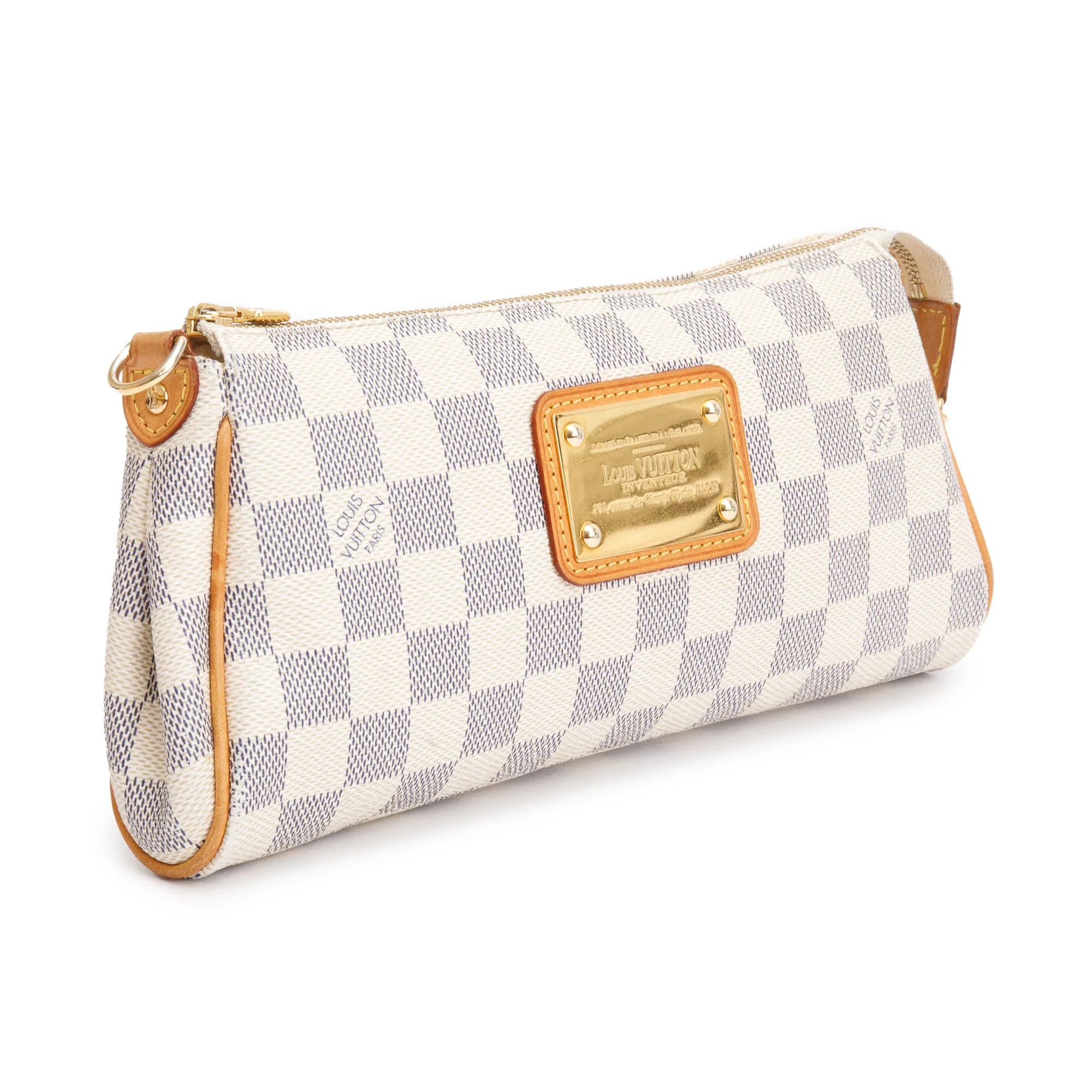 Louis Vuitton Damier Azur Eva Clutch w/ Box & Strap - Image 5