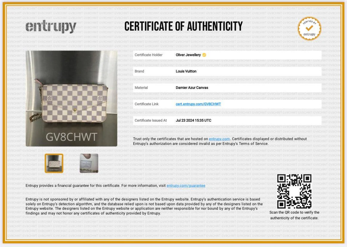 Louis Vuitton Damier Azur Felicie Pochette w/ Inserts - Image 14