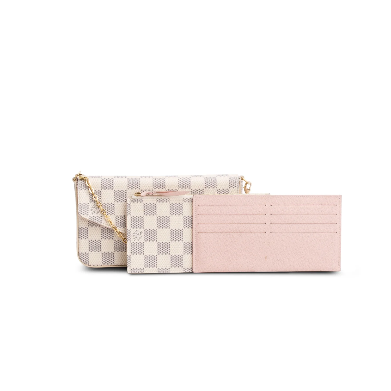 Louis Vuitton Damier Azur Felicie Pochette w/ Inserts - Image 2