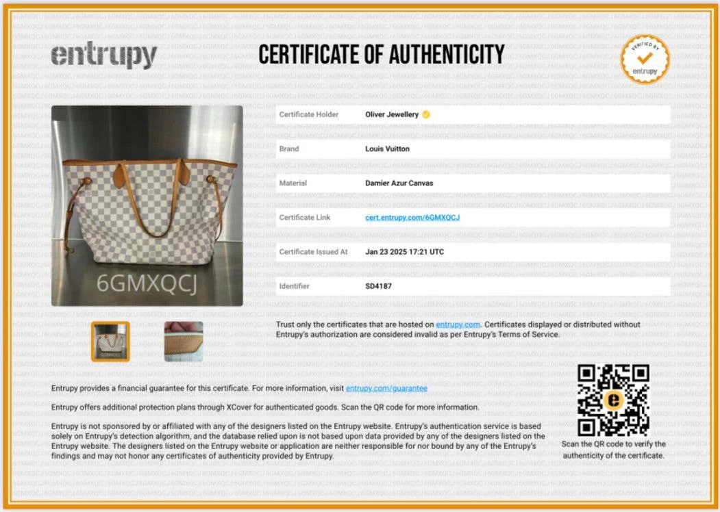 Louis Vuitton Damier Azur Neverfull MM - Image 9