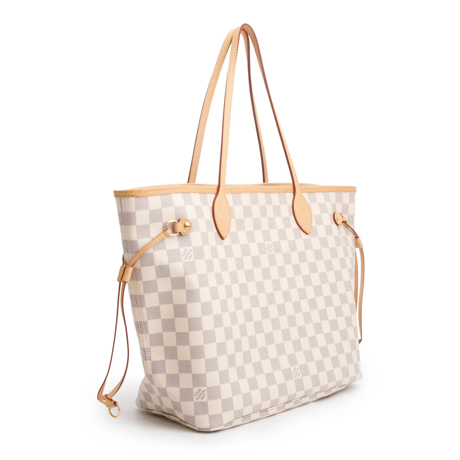 Louis Vuitton Damier Azur Neverfull MM w/ Pouch & Box - Image 4