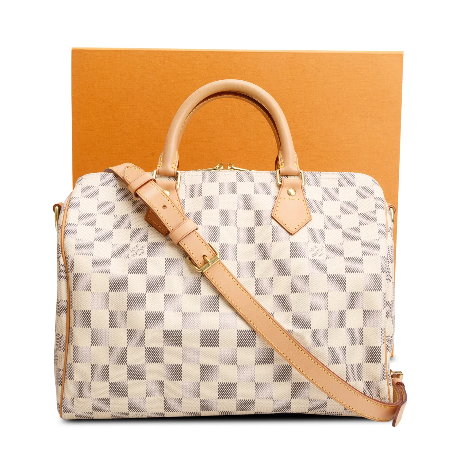 Louis Vuitton Damier Azur Speedy Bandouliere 30 w/ Box & Strap - Image 2