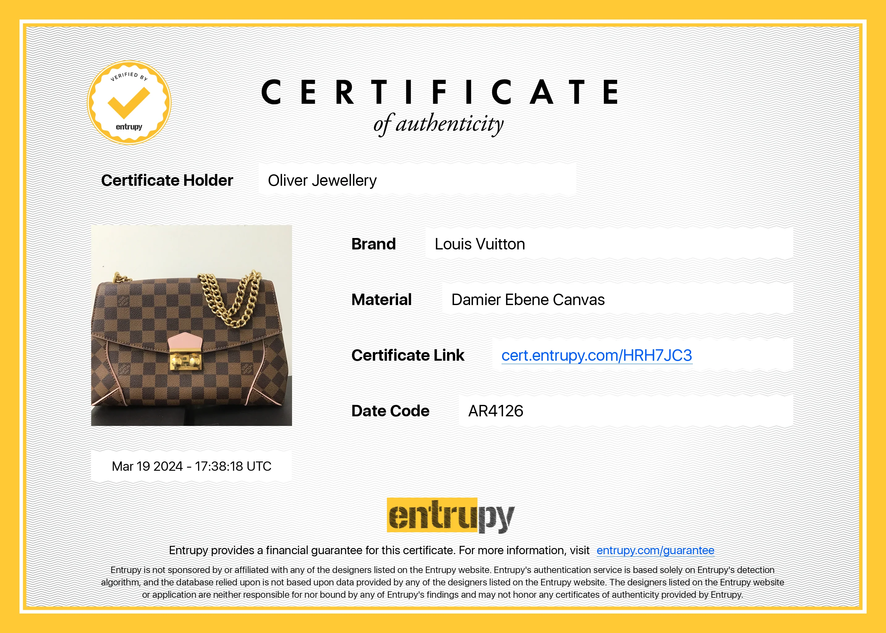 Louis Vuitton Damier Ebene Caissa Clutch - Image 11