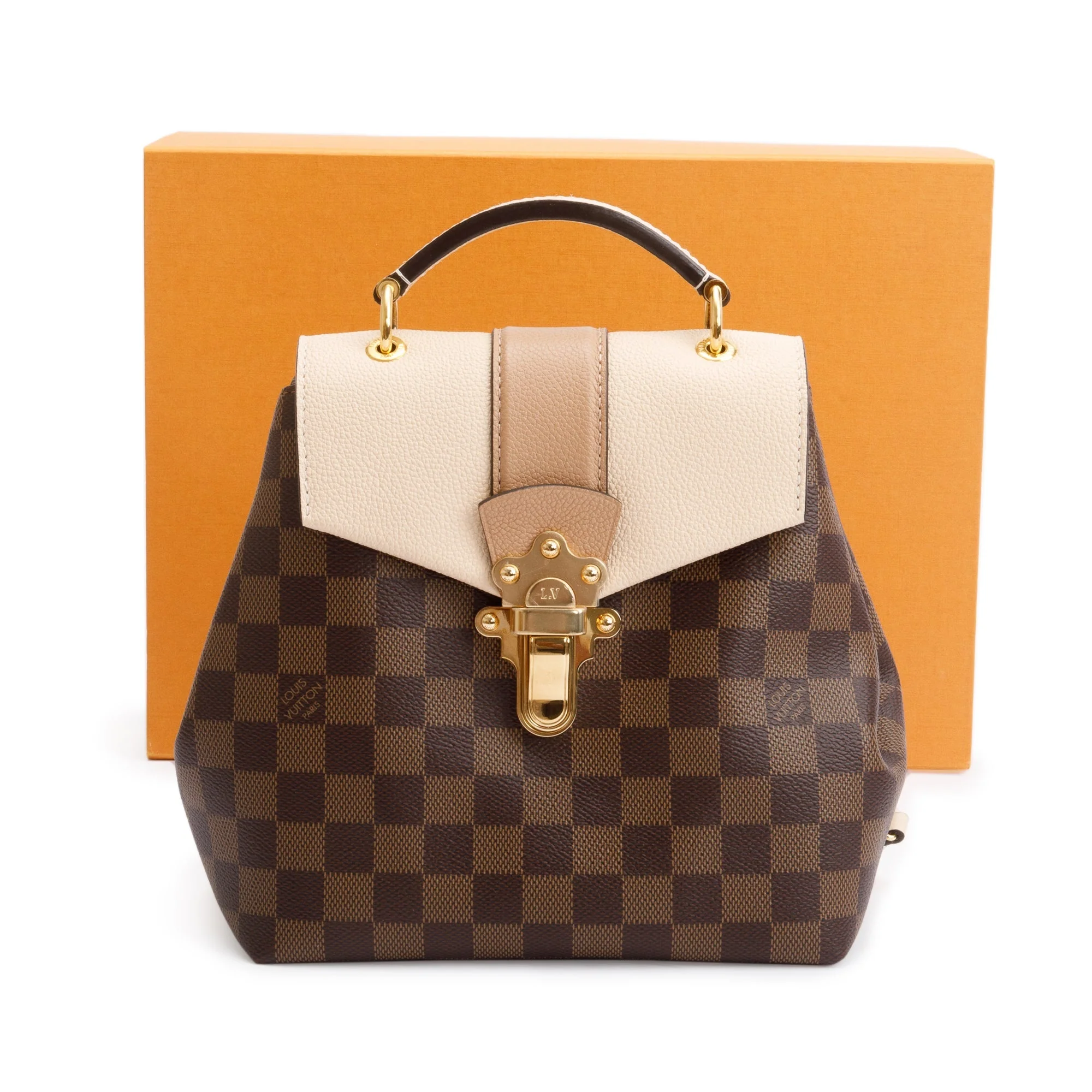 Louis Vuitton Damier Ebene Clapton Convertible Backpack w/ Box - Image 3