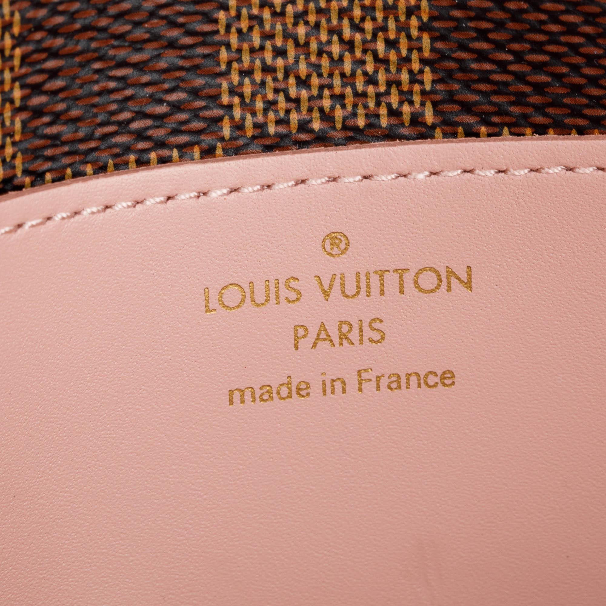 Louis Vuitton Damier Ebene Croisette Chain Wallet - Image 7