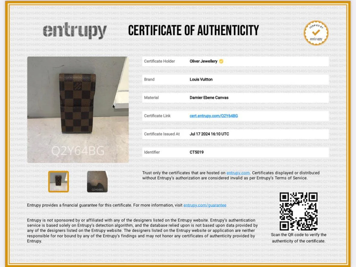 Louis Vuitton Damier Ebene Etui Cigarette Case - Image 7