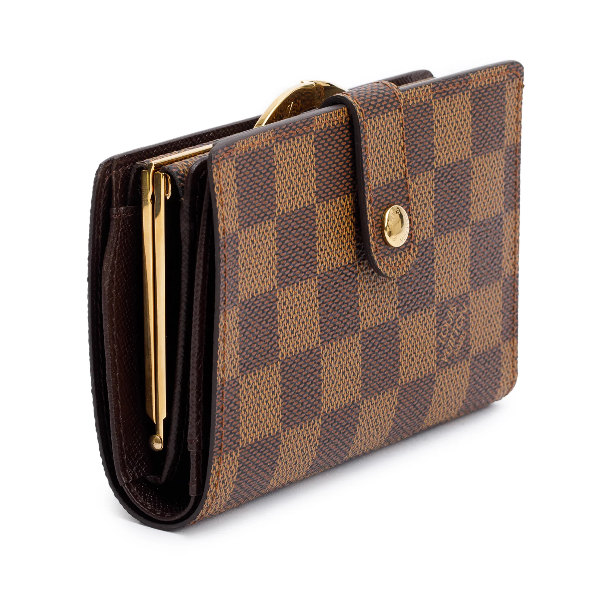 Louis Vuitton Damier Ebene French Purse Compact Wallet - Image 2