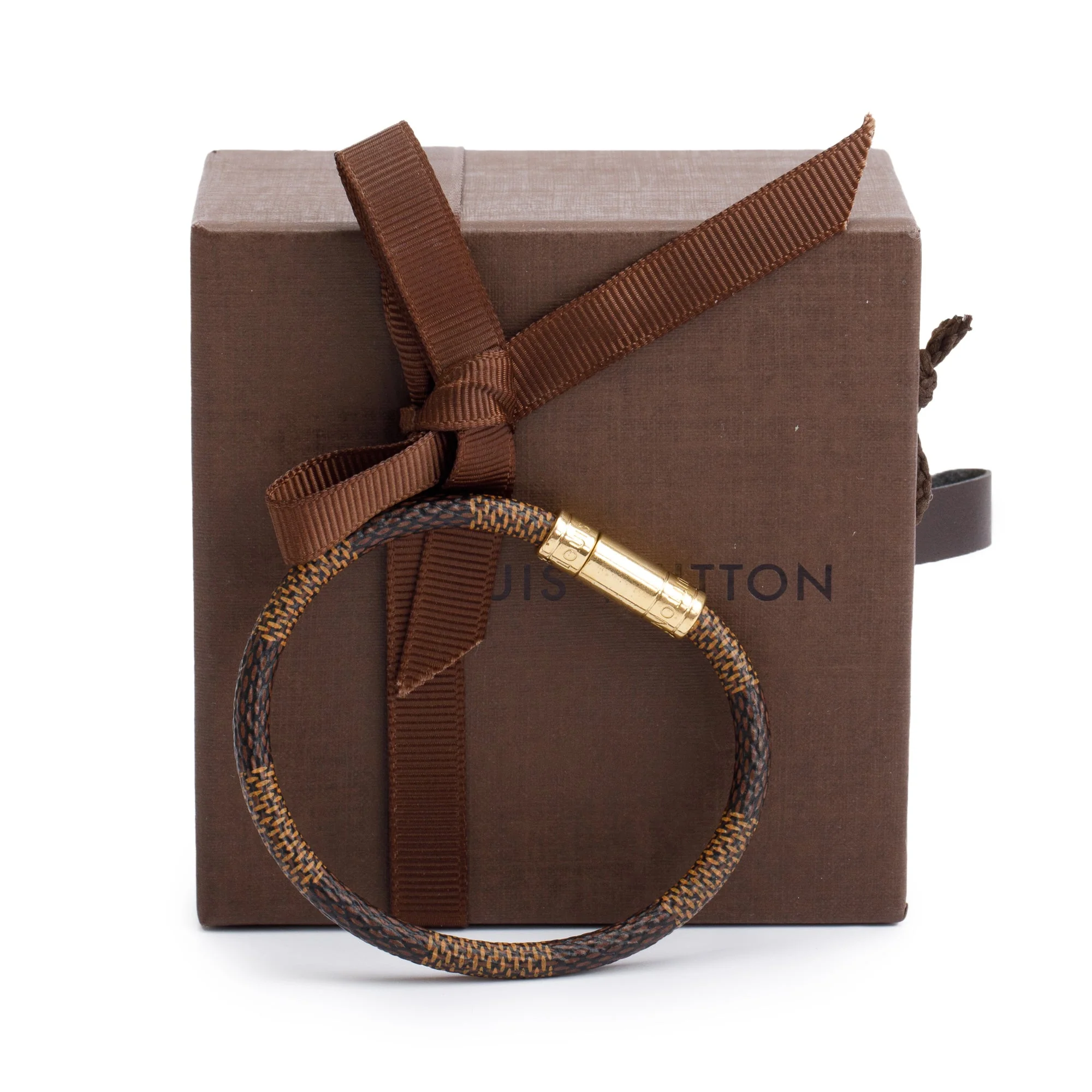 Louis Vuitton Damier Ebene Keep It Bracelet w/ Box - Image 2