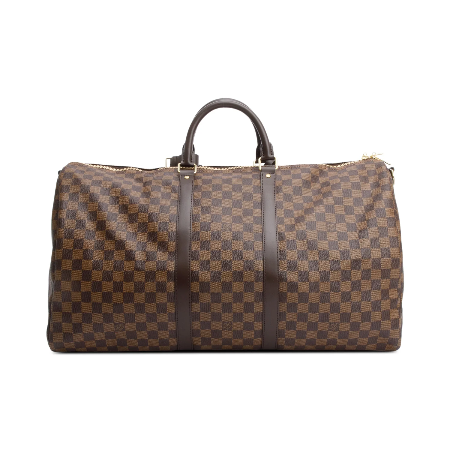 Louis Vuitton Damier Ebene Keepall Bandouliere 55 w/ Strap & Box - Image 5