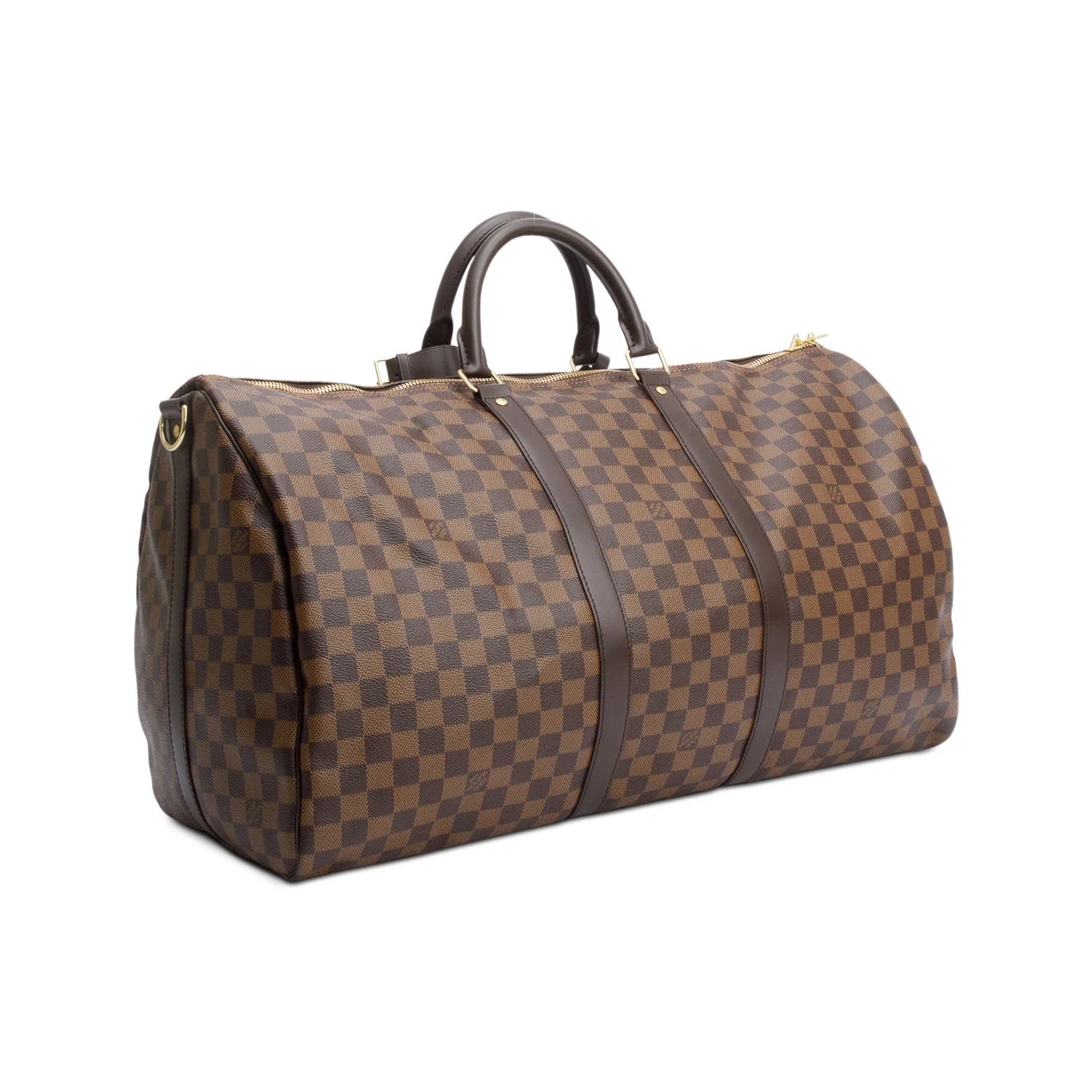 Louis Vuitton Damier Ebene Keepall Bandouliere 55 w/ Strap & Box - Image 6