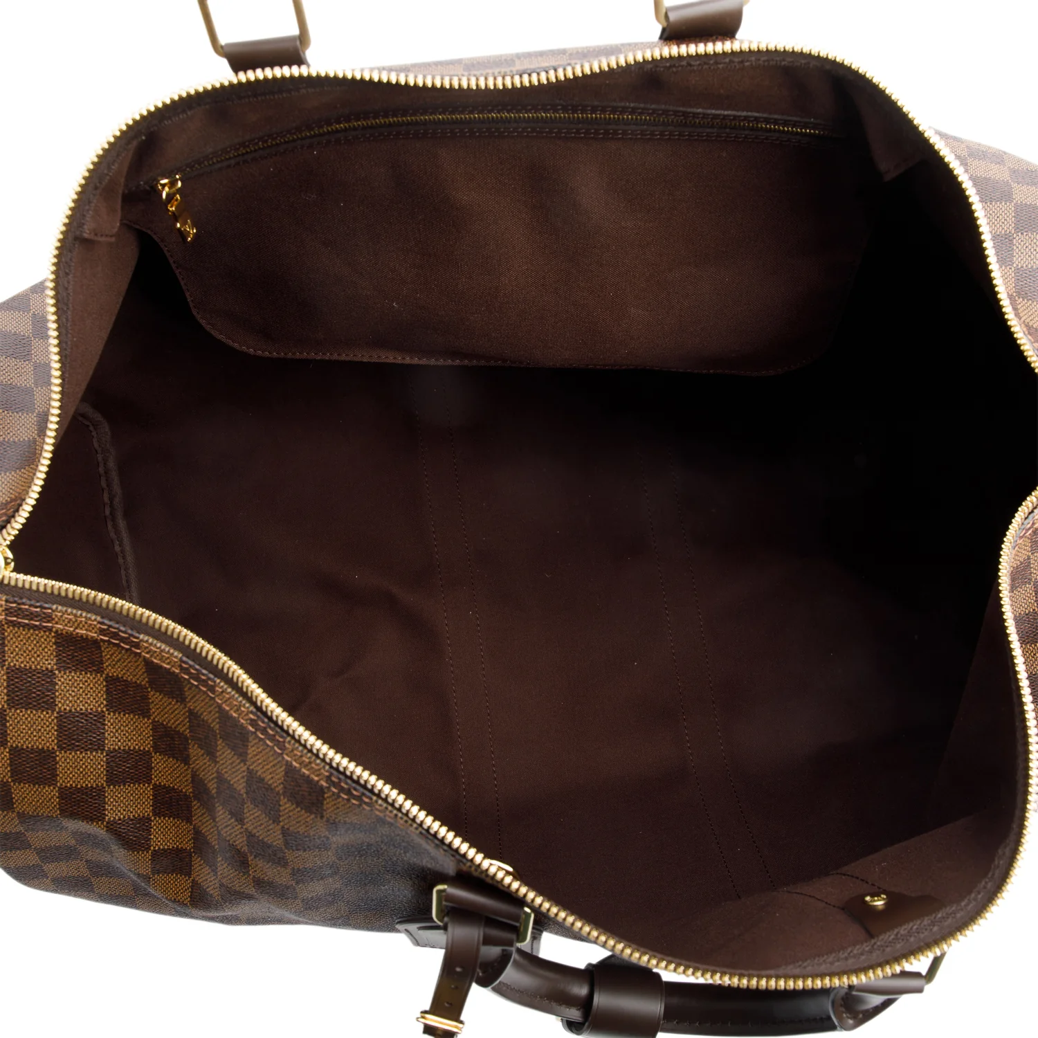 Louis Vuitton Damier Ebene Keepall Bandouliere 55 w/ Strap & Box - Image 9