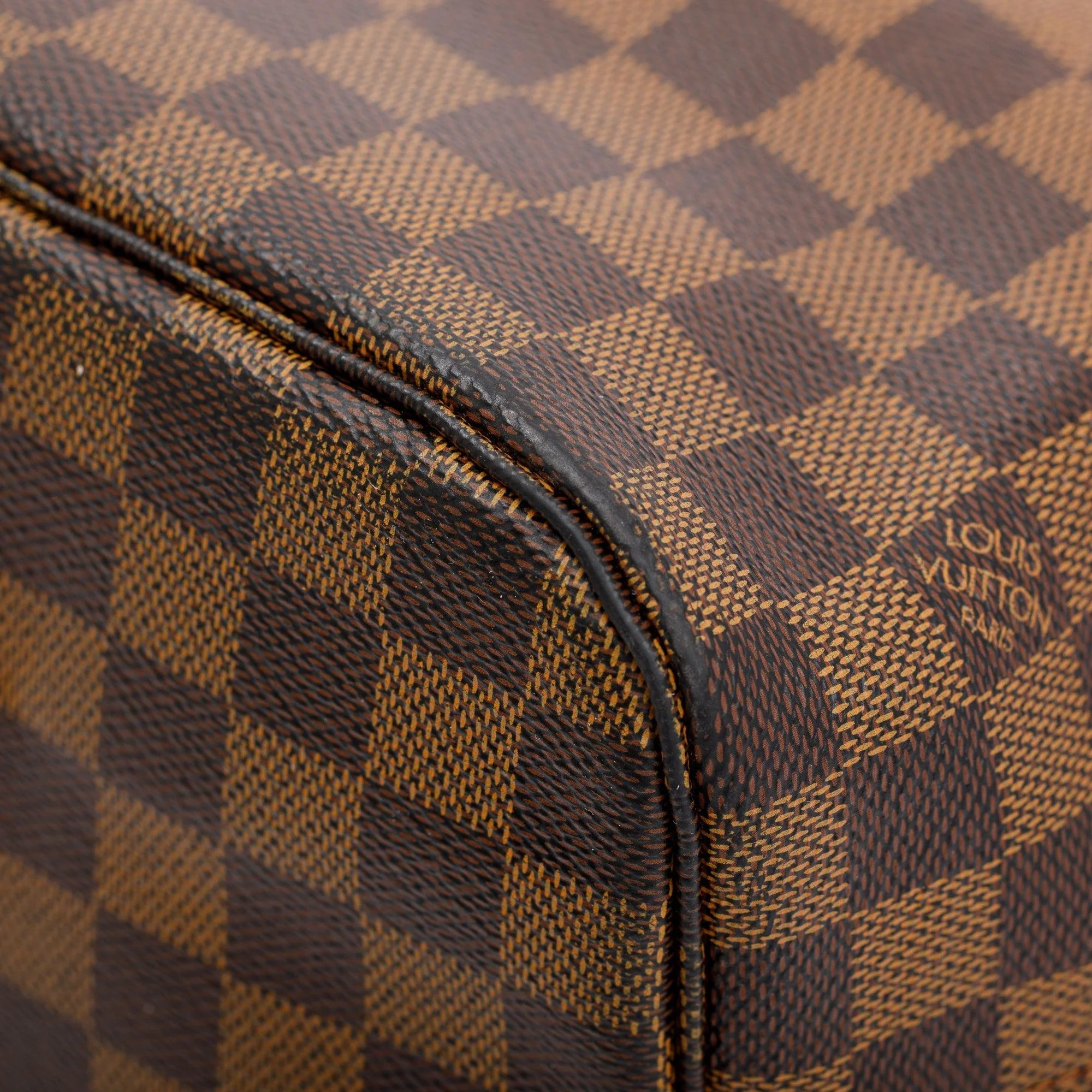 Louis Vuitton Damier Ebene Neverfull MM w/ Pouch & Box - Image 8