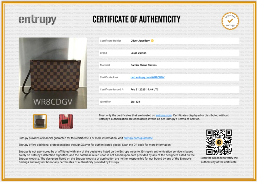 Louis Vuitton Damier Ebene Neverfull Pochette - Image 8