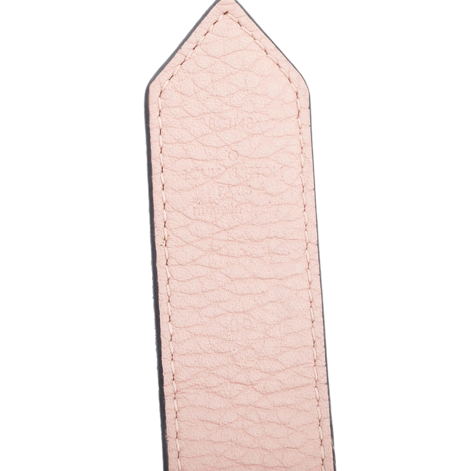 Louis Vuitton Damier Ebene Pink Cowhide Leather Morningram 30 MM Reversible Belt 80 32 - Image 3