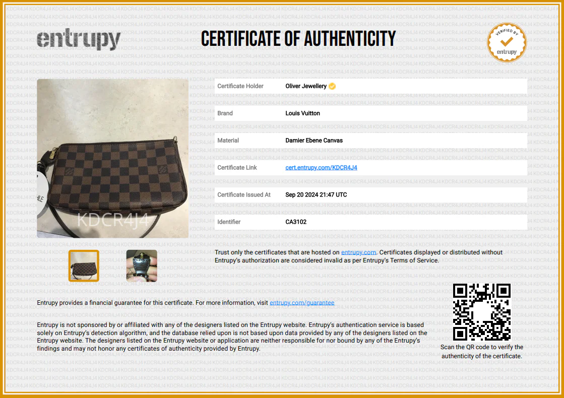 Louis Vuitton Damier Ebene Pochette Accessories - Image 10