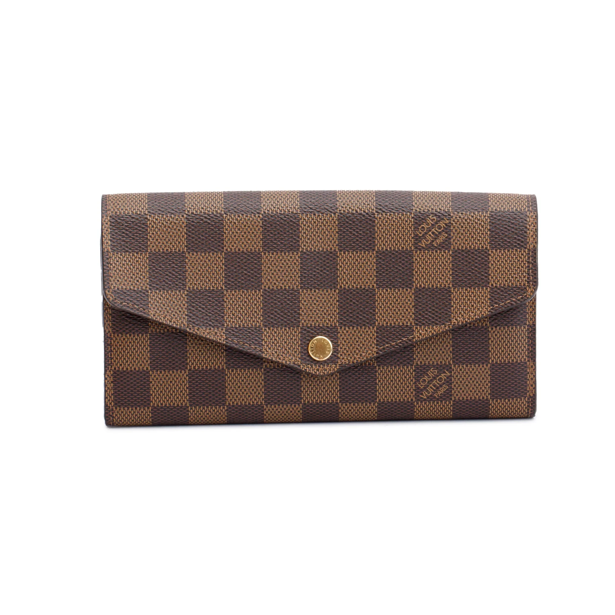 Louis Vuitton Damier Ebene Sarah NM Wallet w/ Box